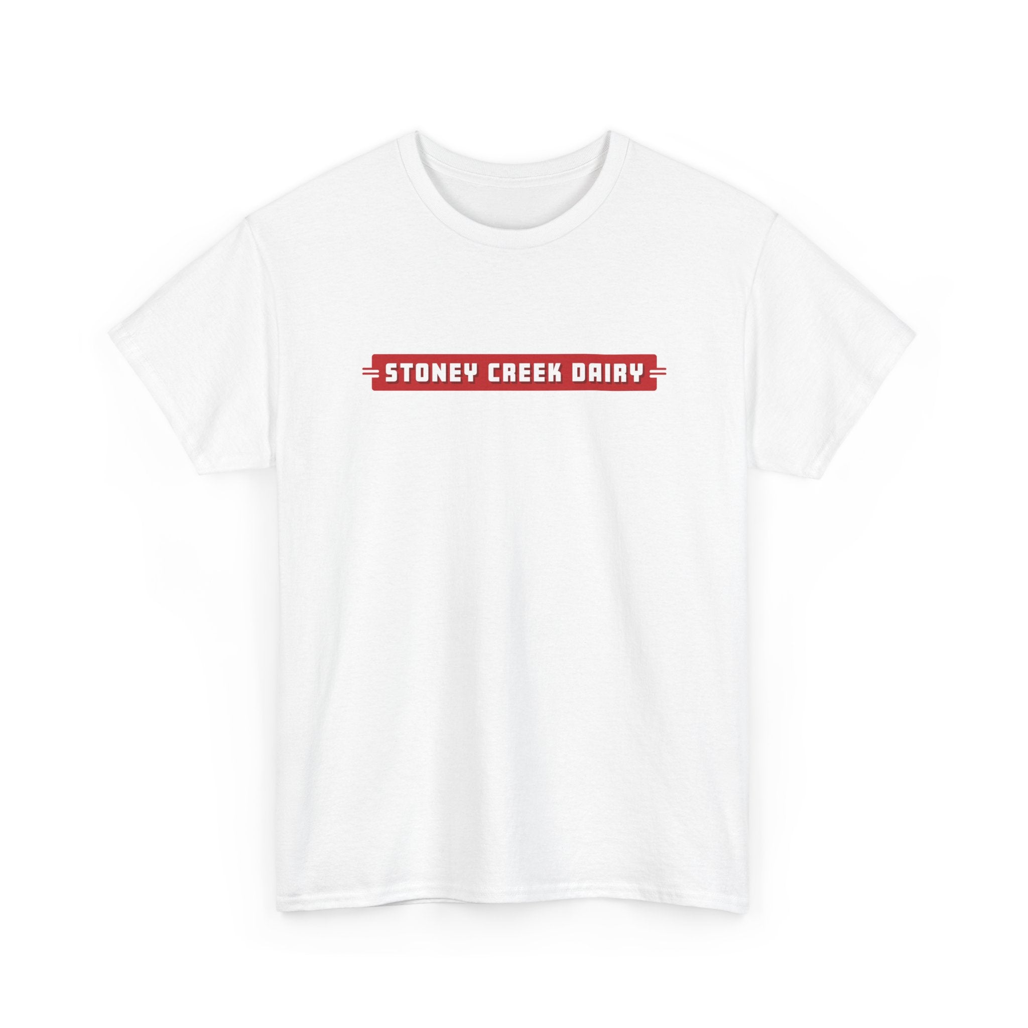 Stoney Creek Dairy Neon Sign Classic White Tee