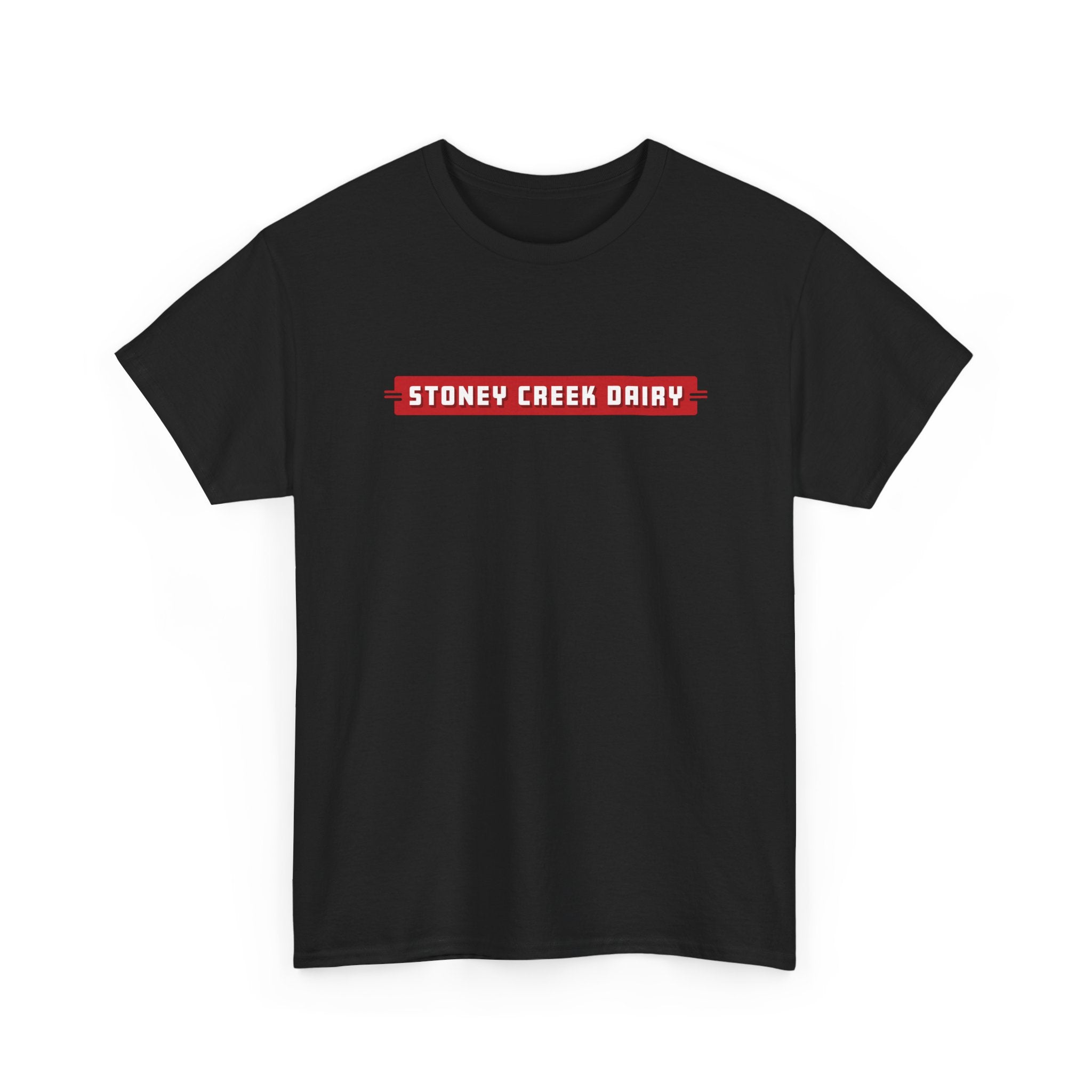 Stoney Creek Dairy Neon Sign Classic Black Tee