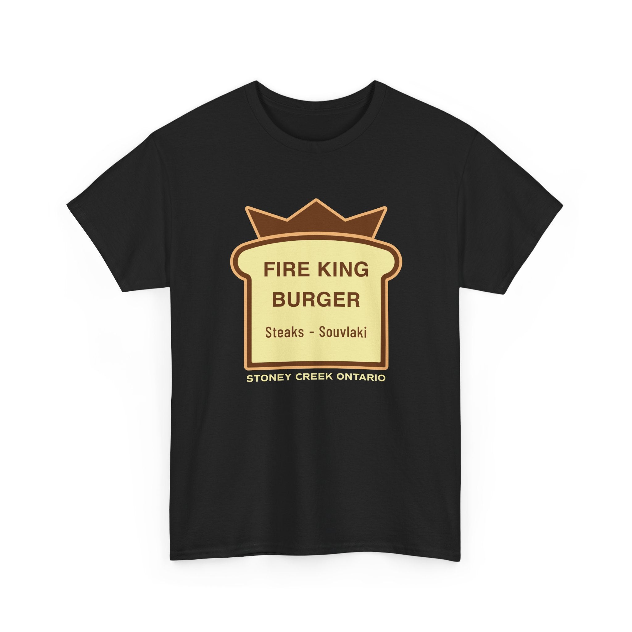 Fire King Burger Black Tee