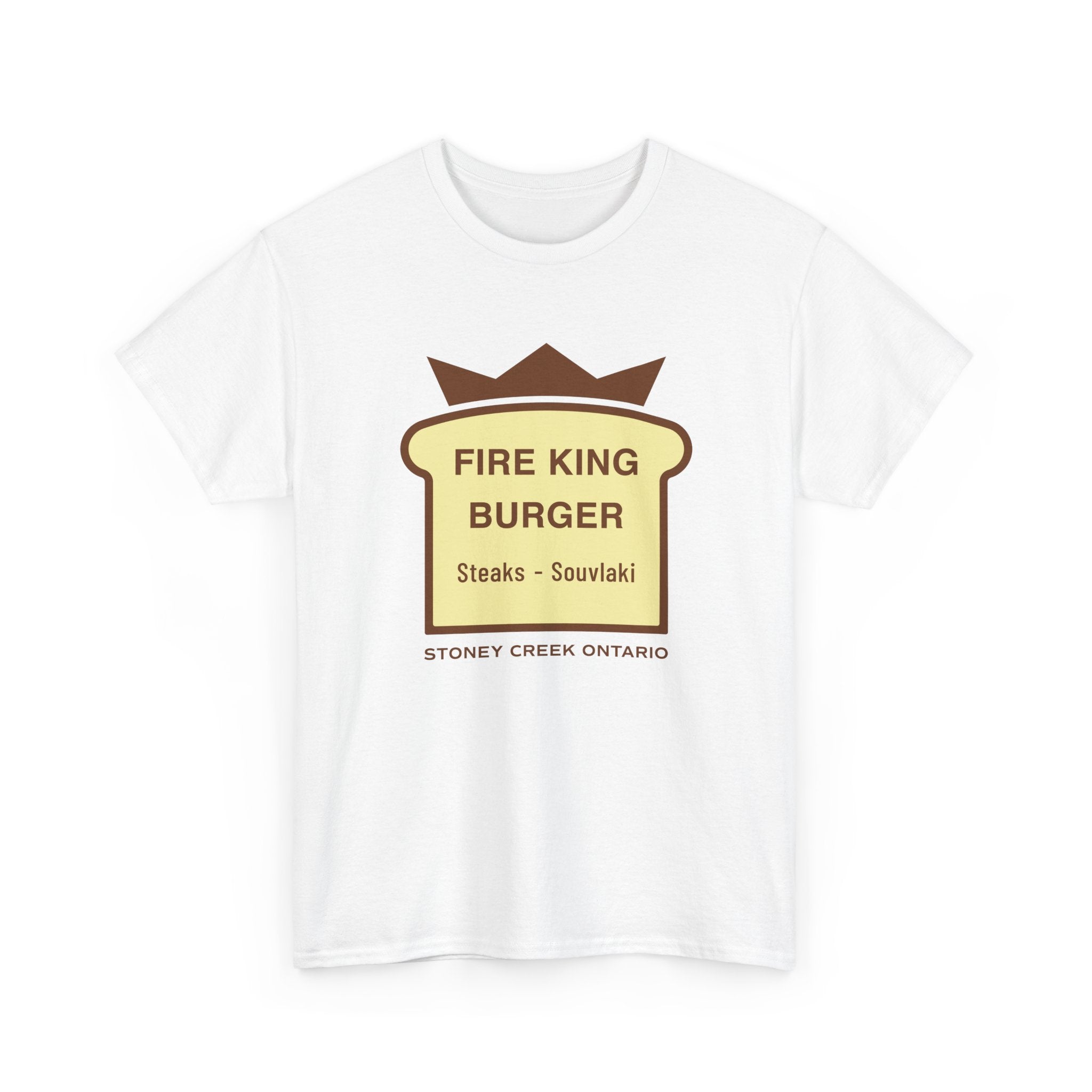 Fire King Burger Classic White Tee