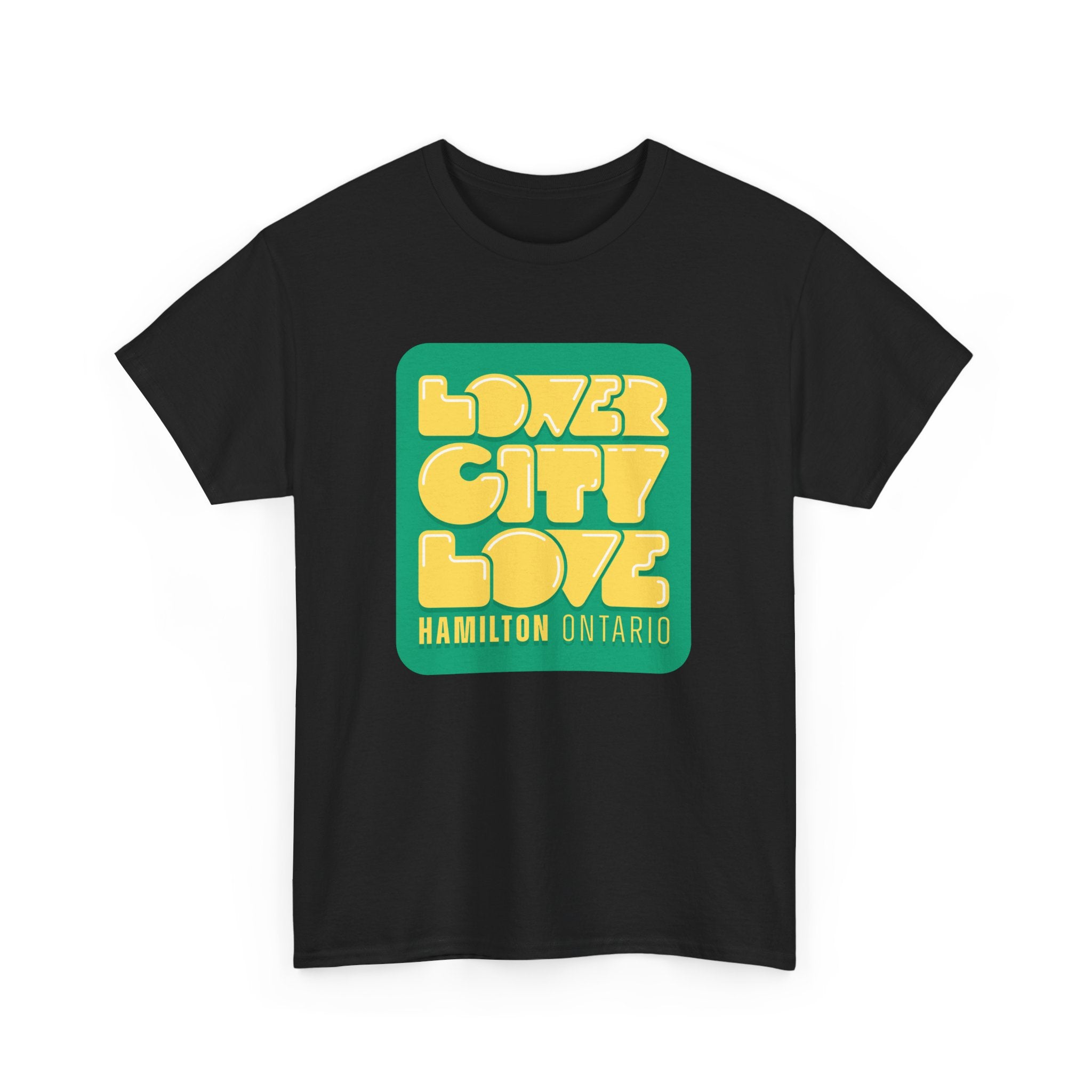 Lower City Love Badge Black Tee