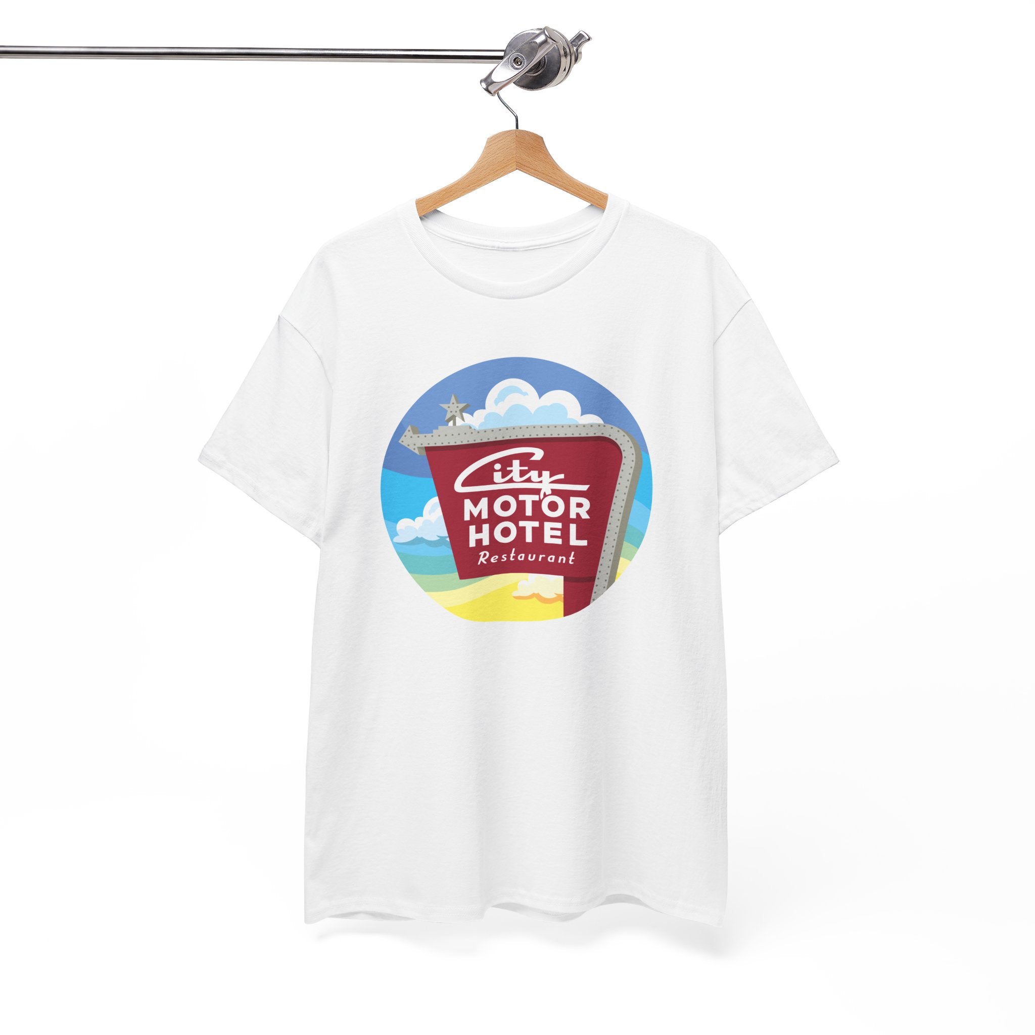 City Motor Sunset White Tee