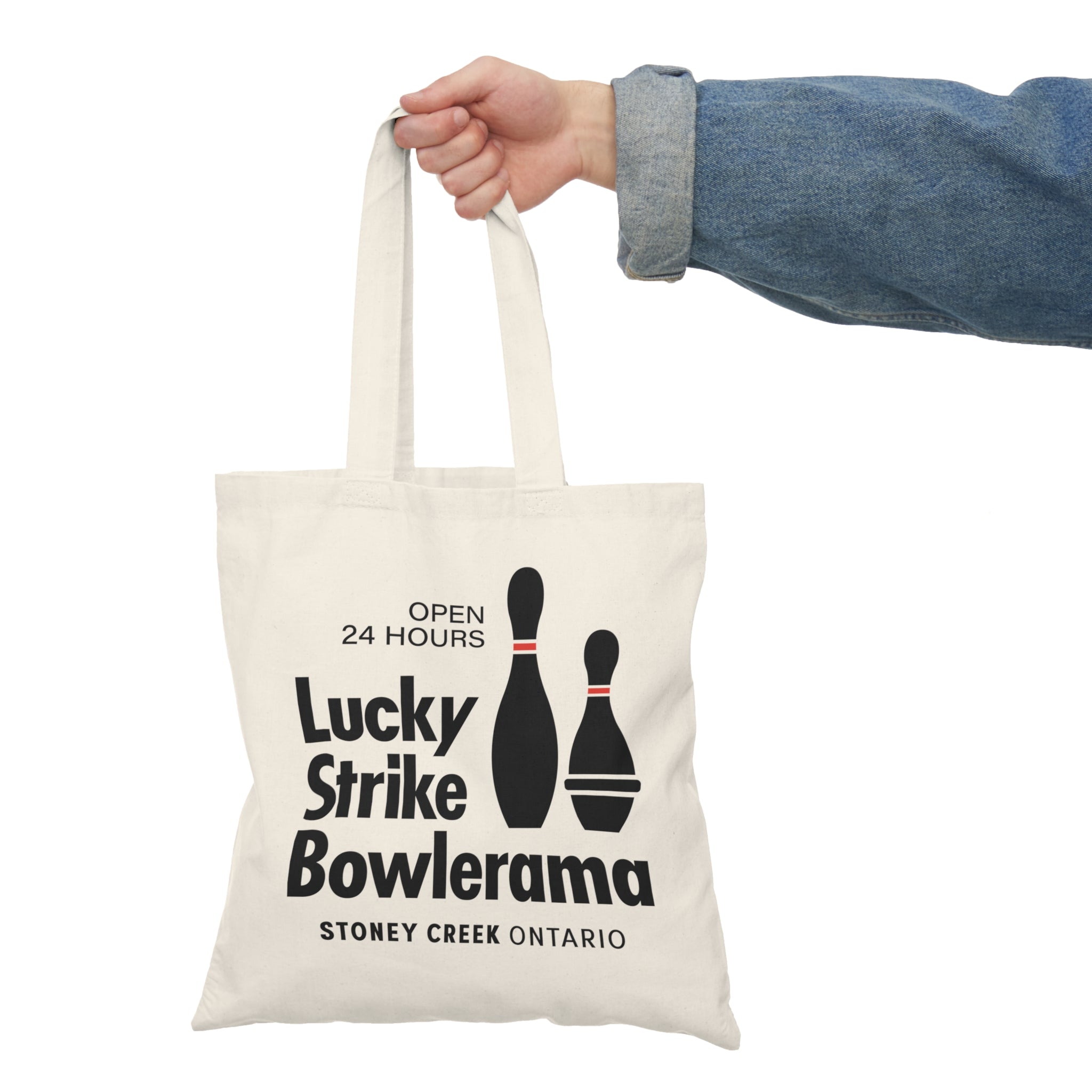 Lucky Strike Bowlerama Natural Tote Bag