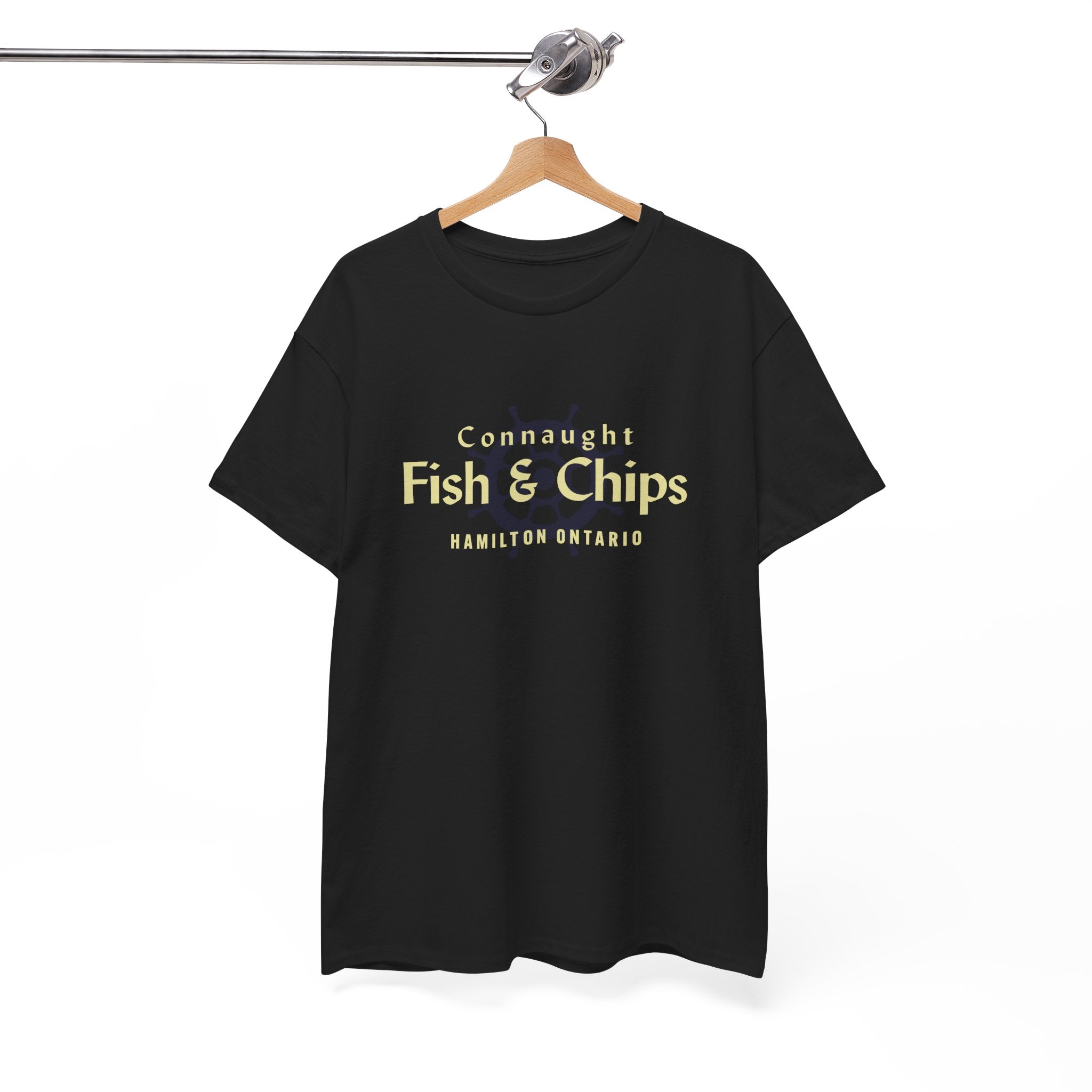 Connaught Fish And Chips Classic Black Tee