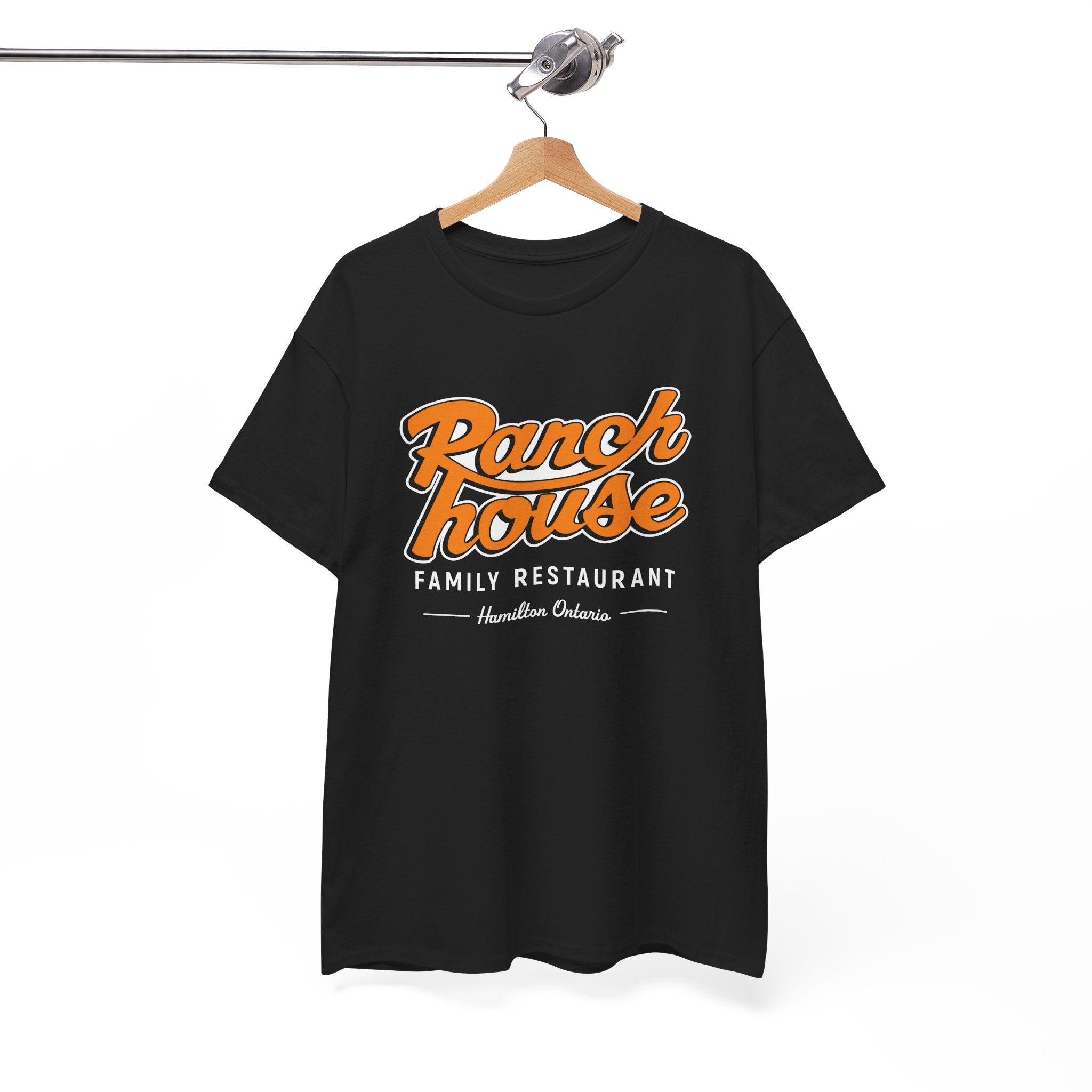 The Ranch House Classic Black Tee