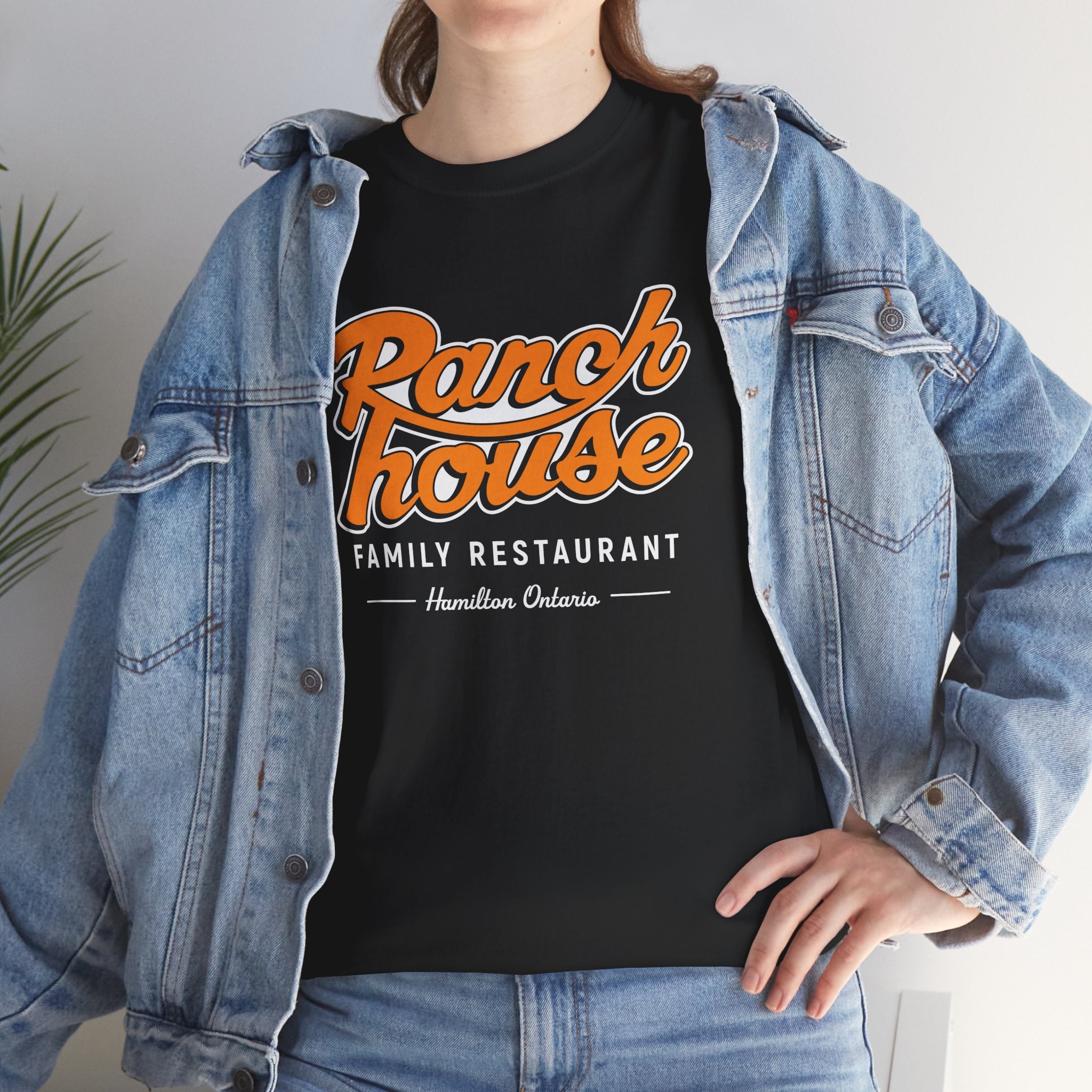 The Ranch House Classic Black Tee
