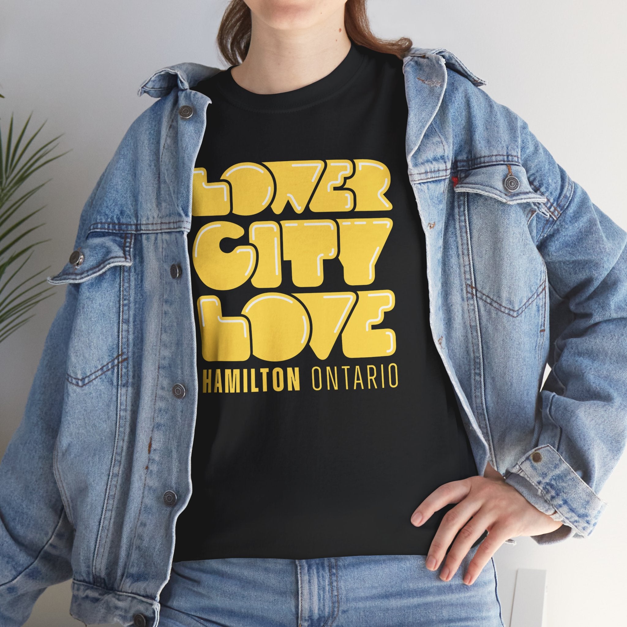 Lower City Love Black Tee