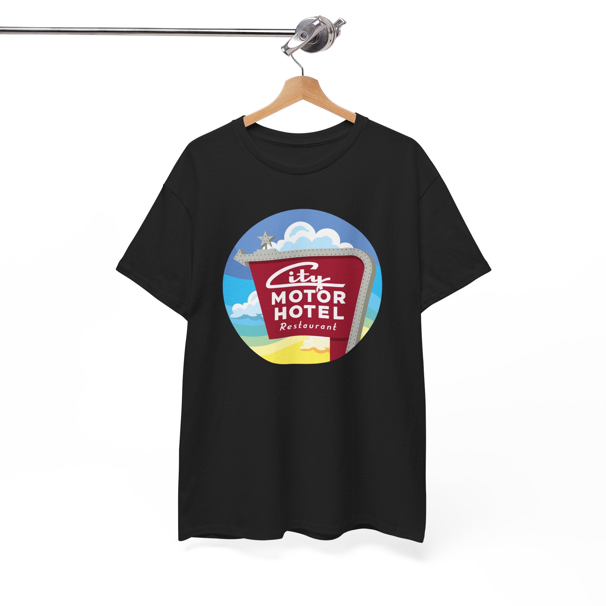 City Motor Sunset Black Tee