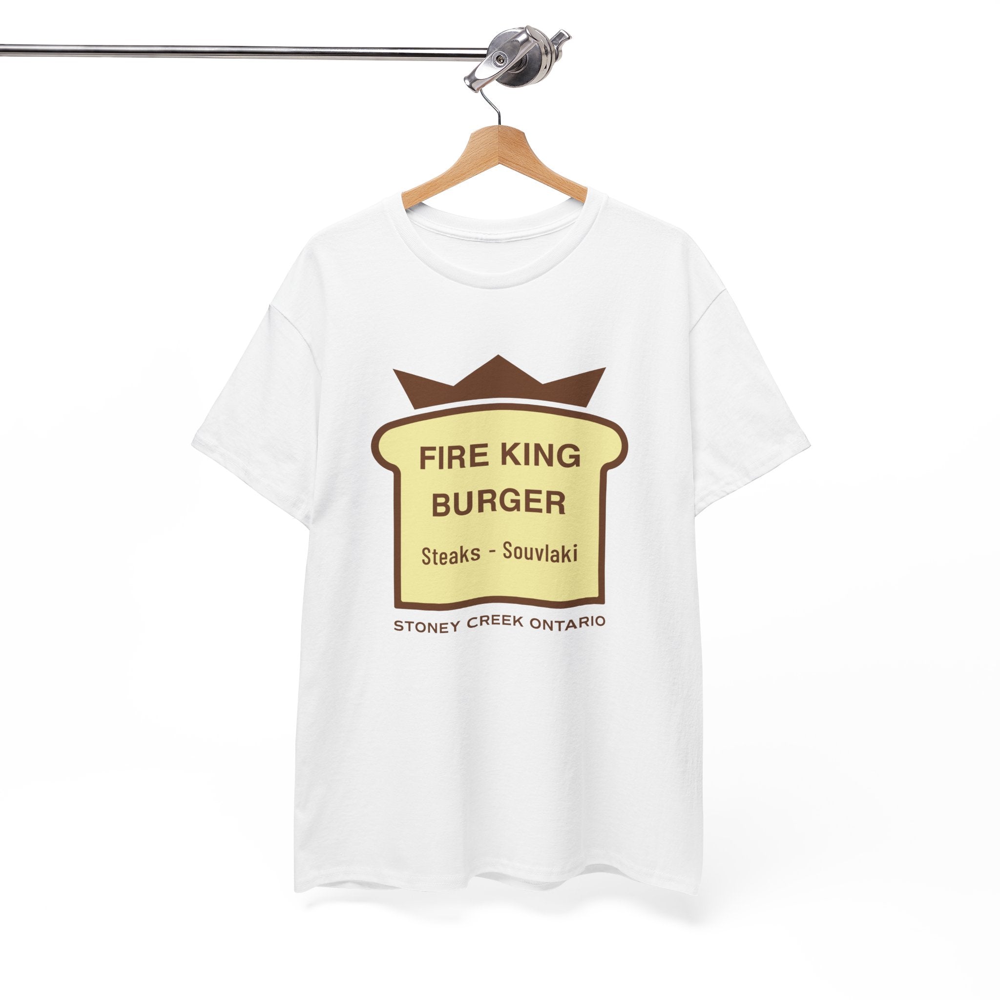 Fire King Burger Classic White Tee
