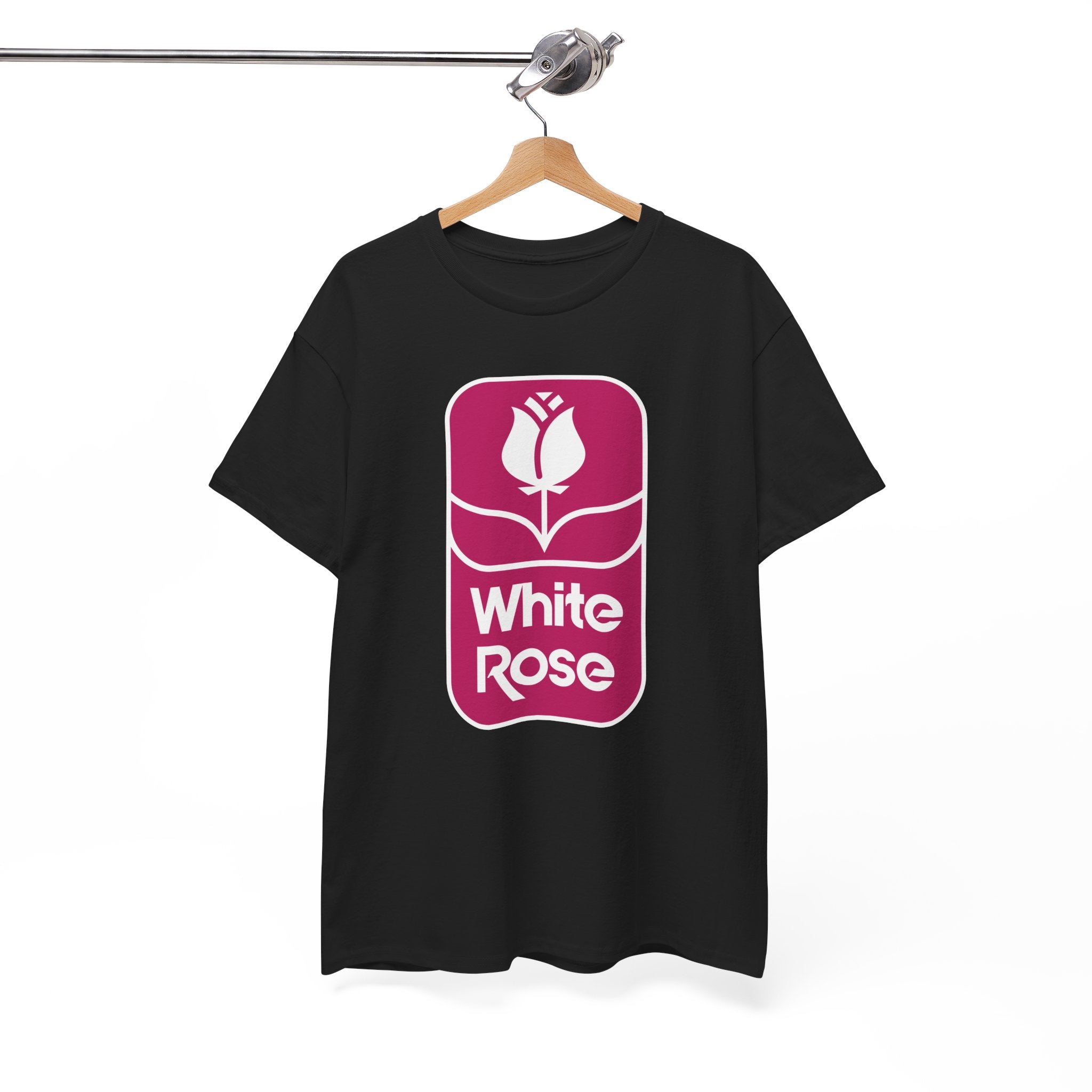 White Rose Classic Black Tee