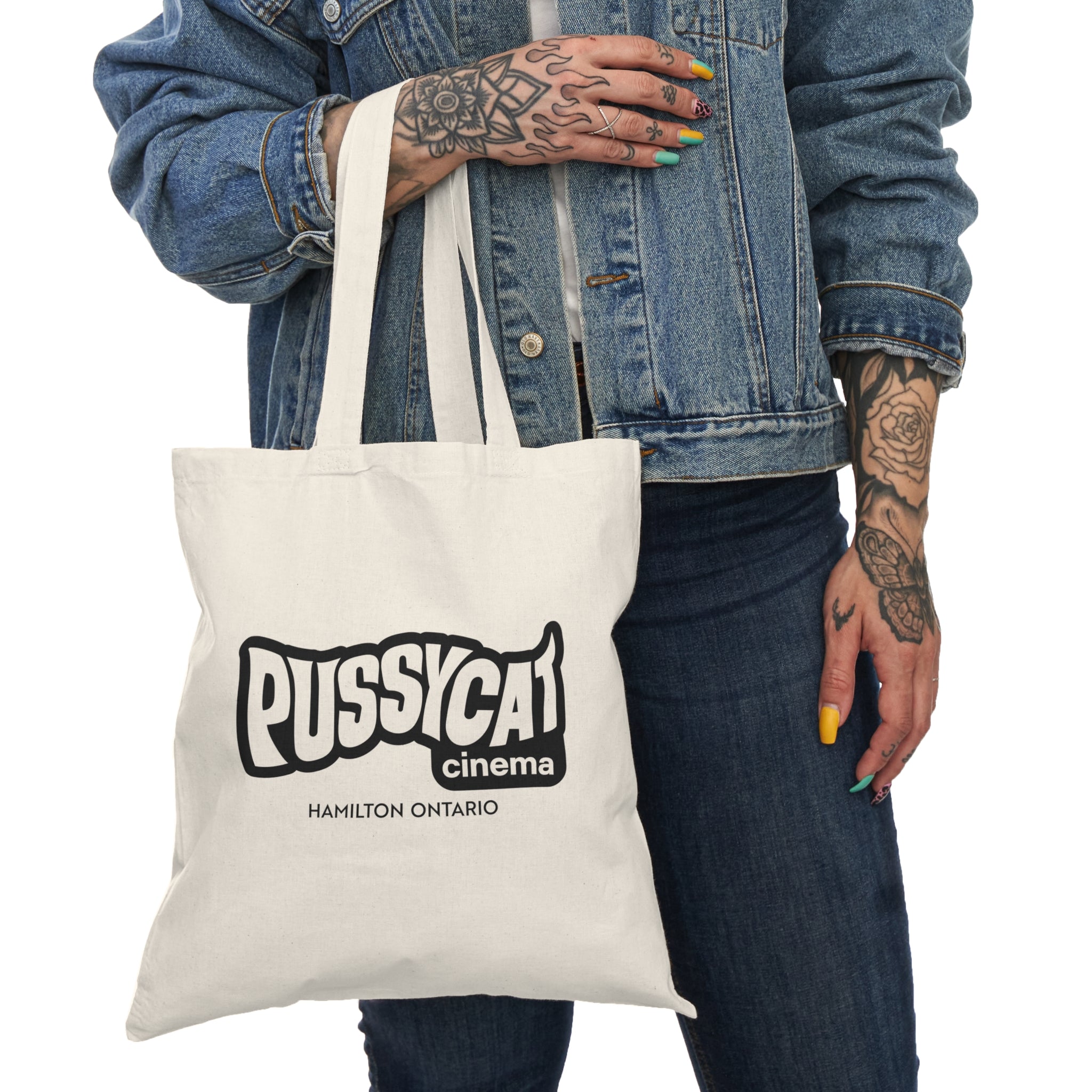 Pussycat Cinema Natural Tote Bag