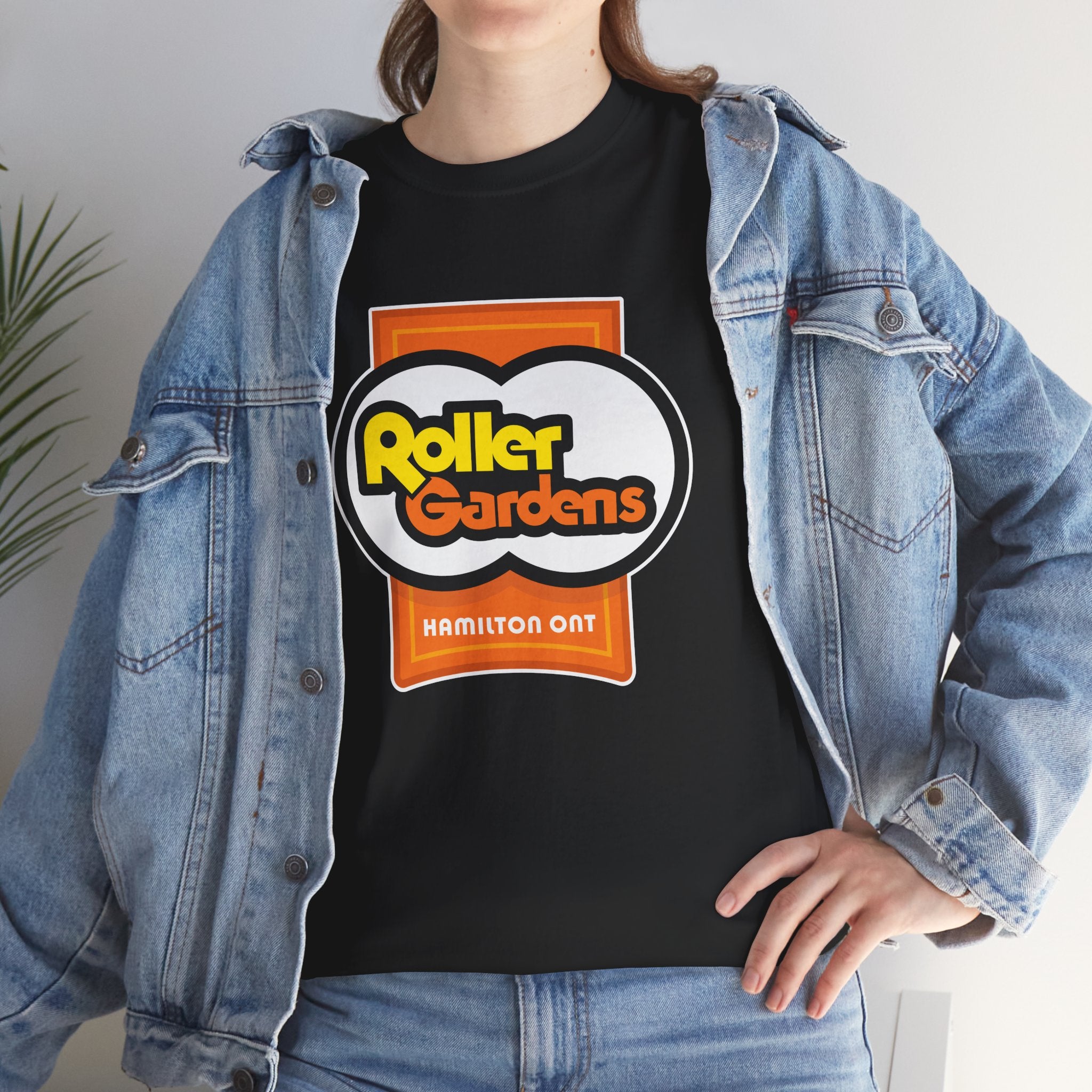 Roller Gardens Banner Black Tee