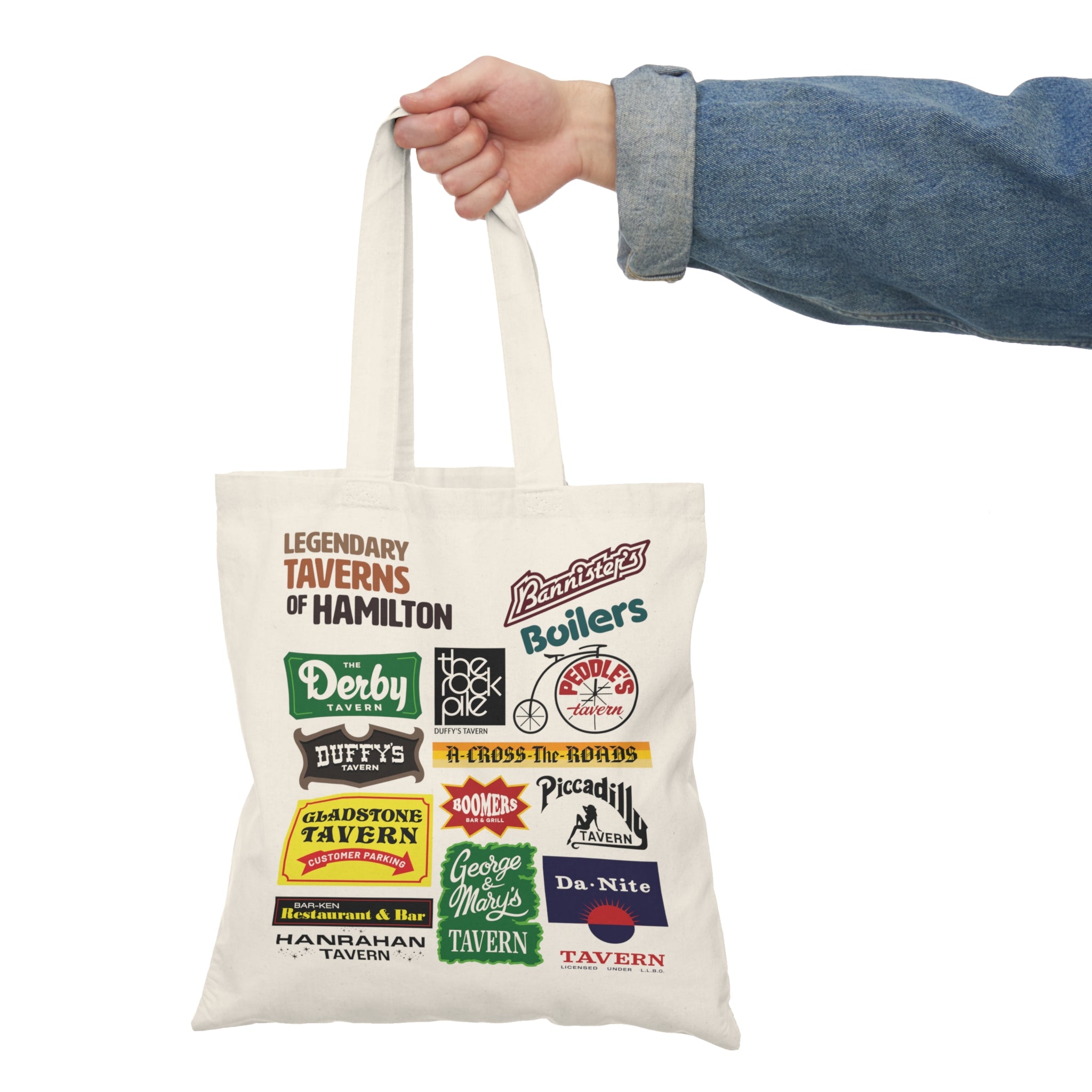 Legendary Taverns of Hamilton Natural Tote Bag