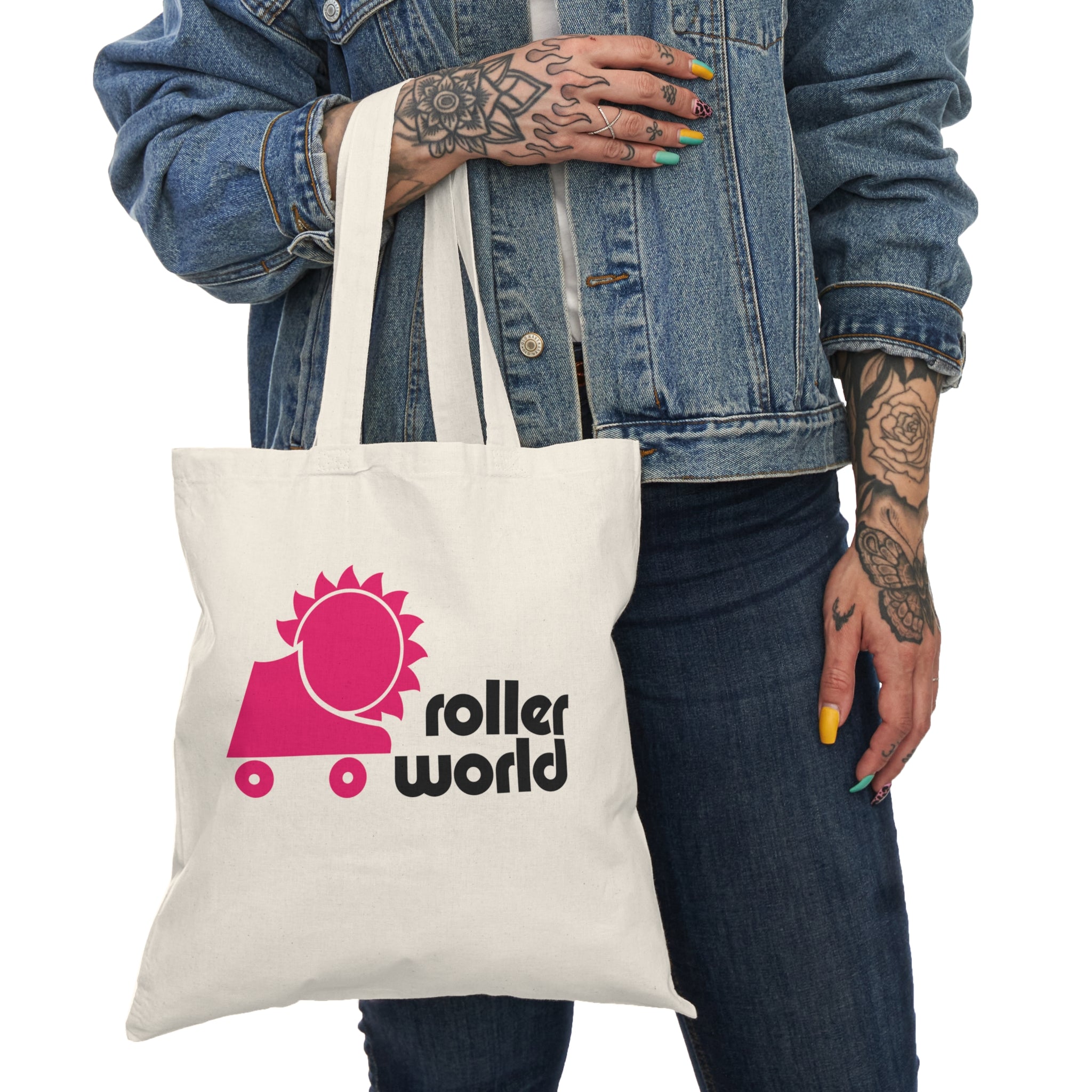 Roller World Market Natural Tote Bag