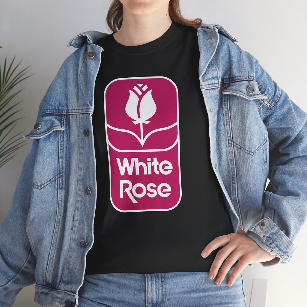 White Rose Classic Black Tee
