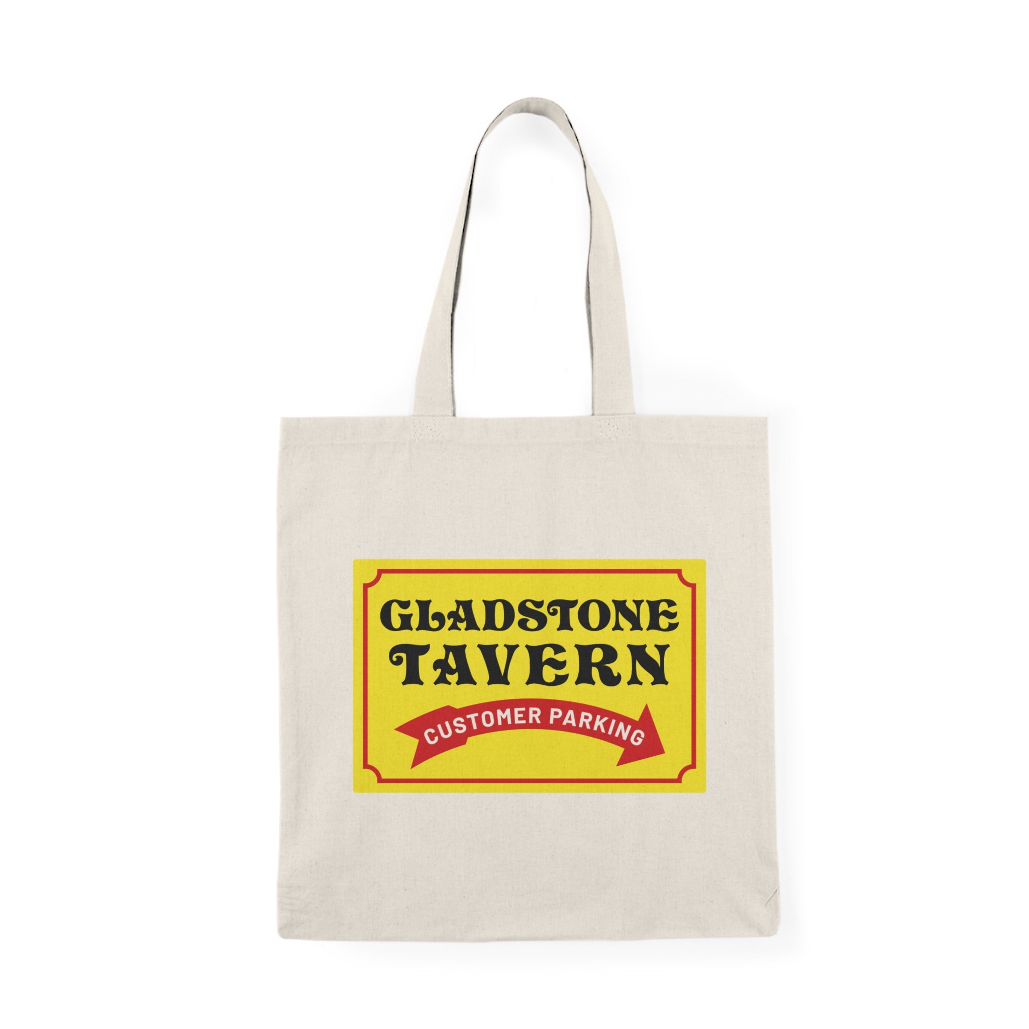 Gladstone Tavern Customer Parking Sign Natural Tote Bag