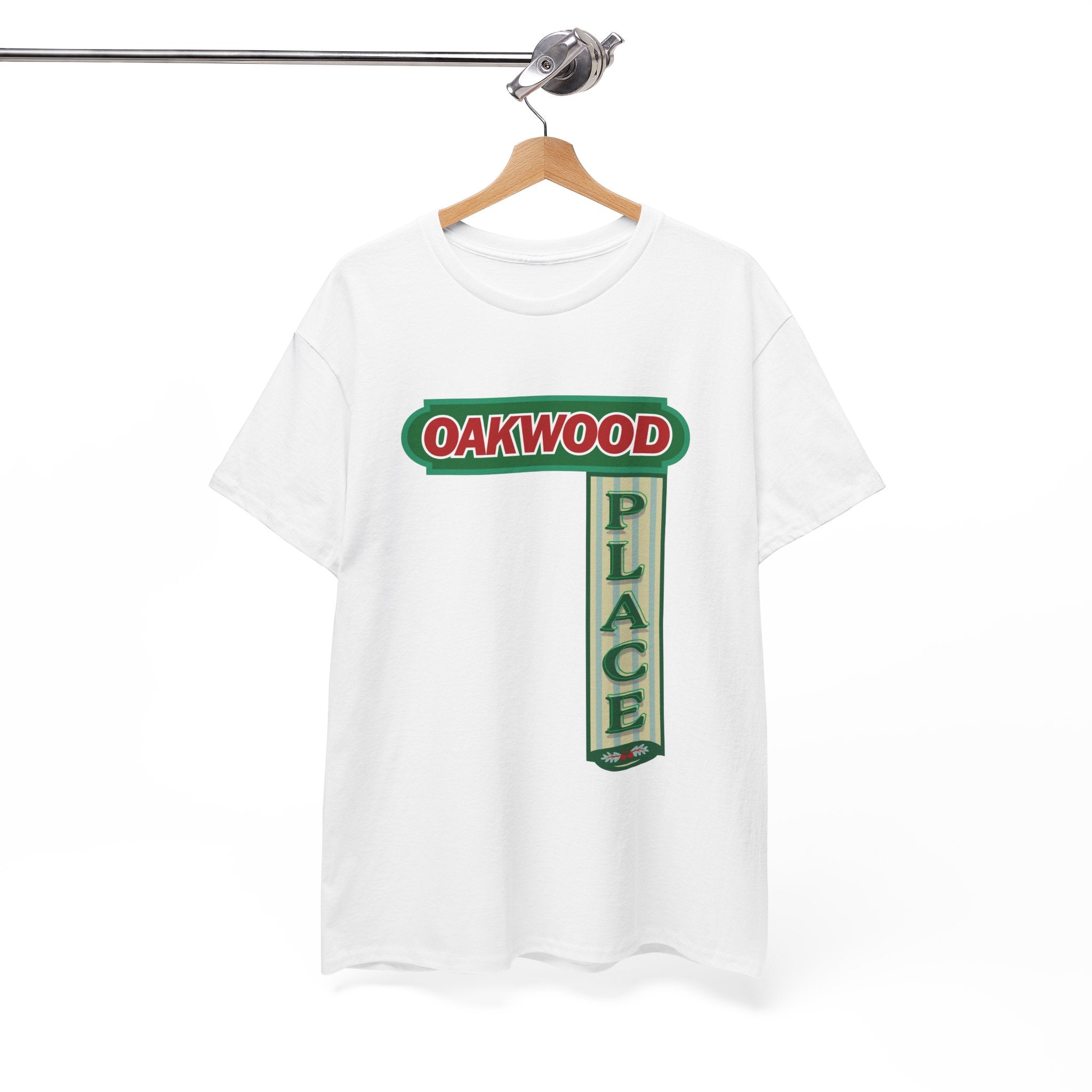 Oakwood Place Sign White Tee