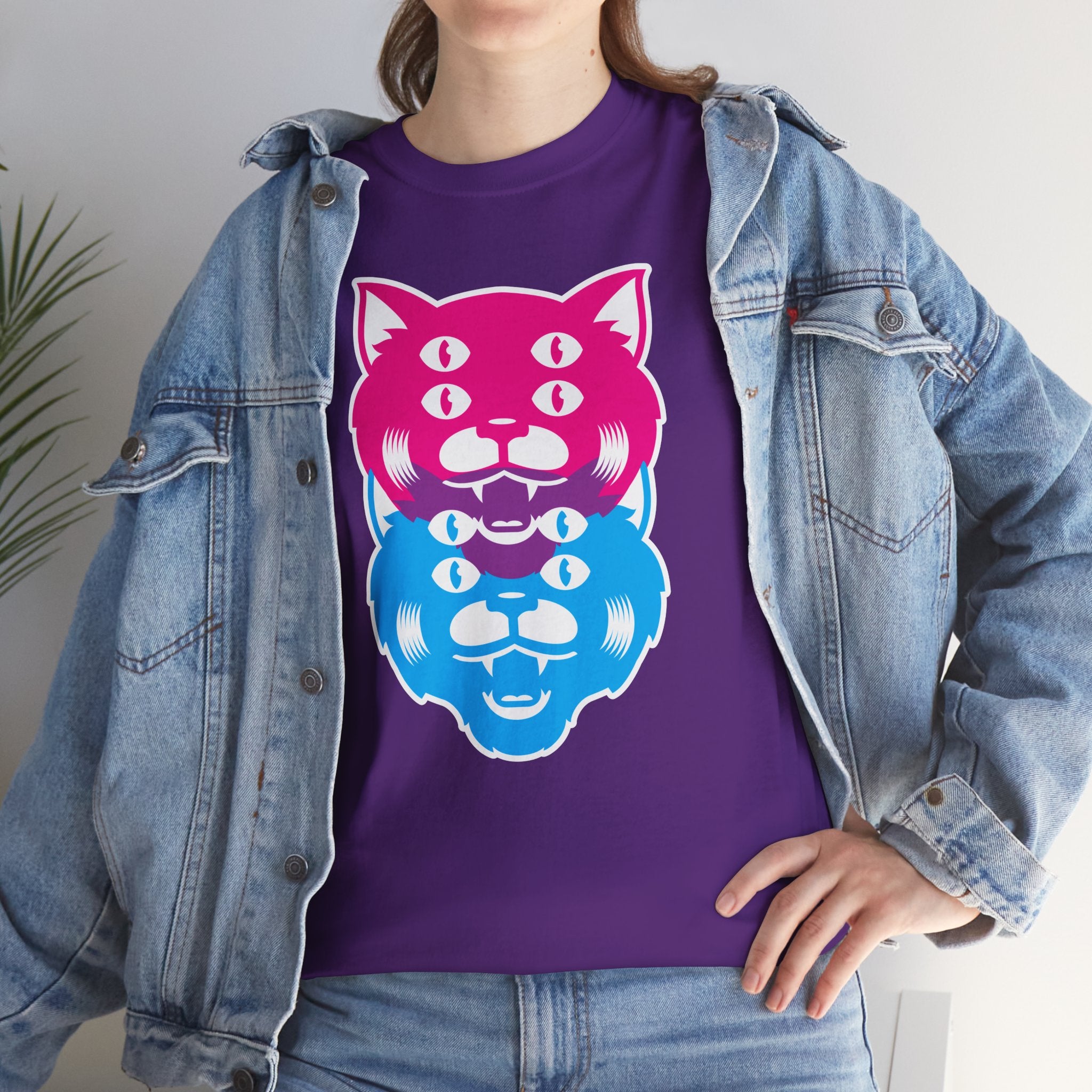 Two Cats Daisy Purple Tee