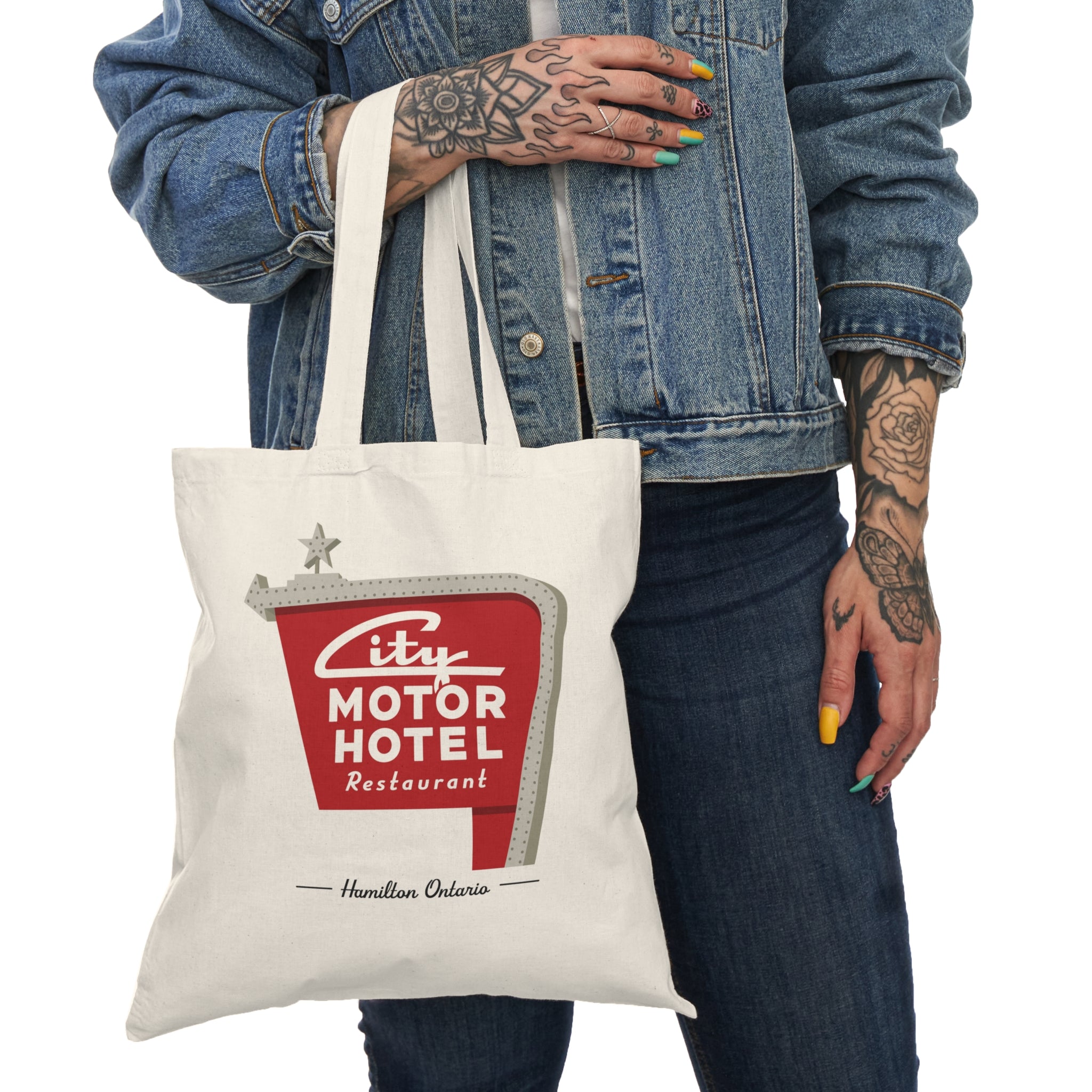 City Motor Hotel Restaurant Natural Tote Bag
