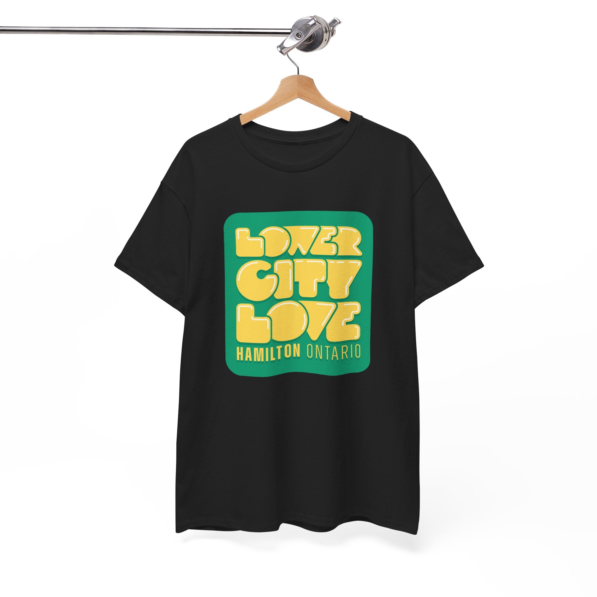 Lower City Love Badge Black Tee