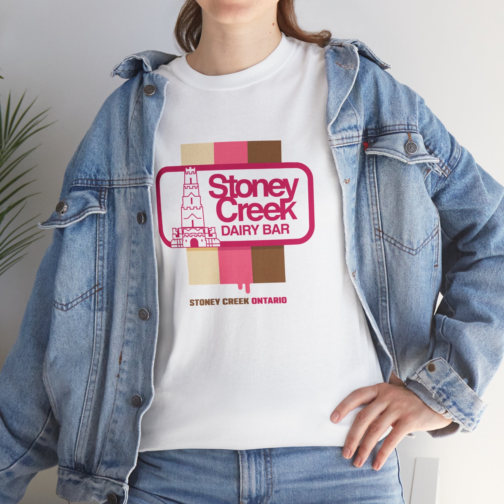 Stoney Creek Dairy Bar Neapolitan White Tee