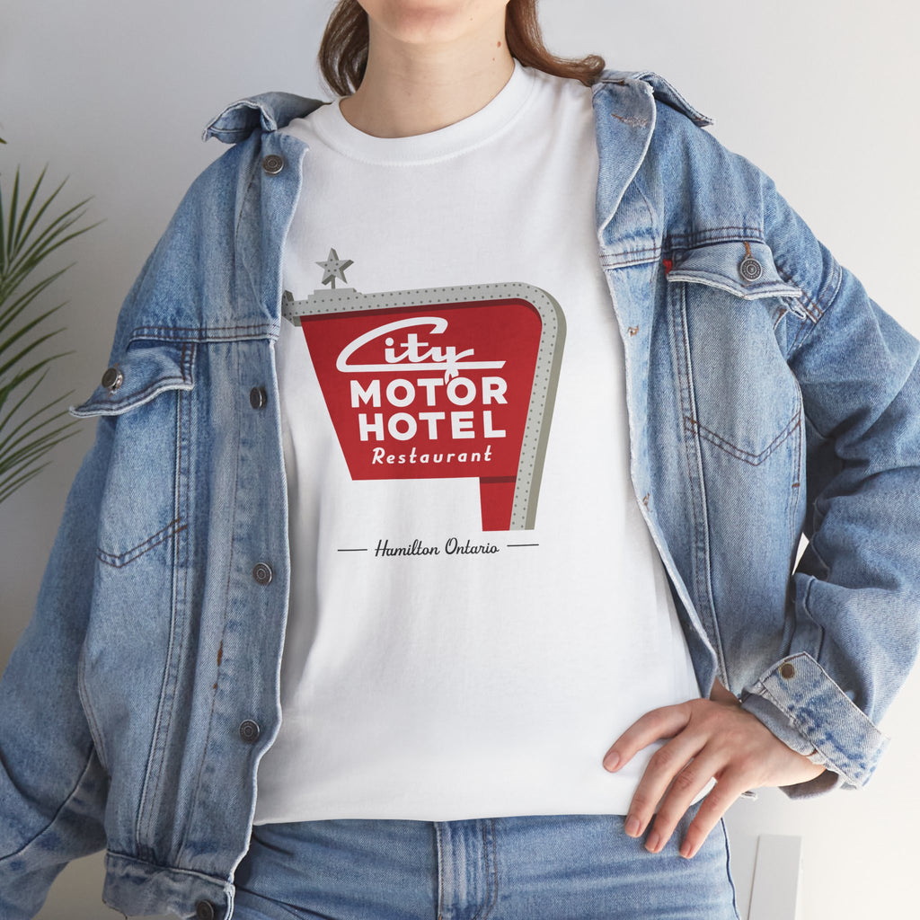 City Motor Inn Classic White Tee