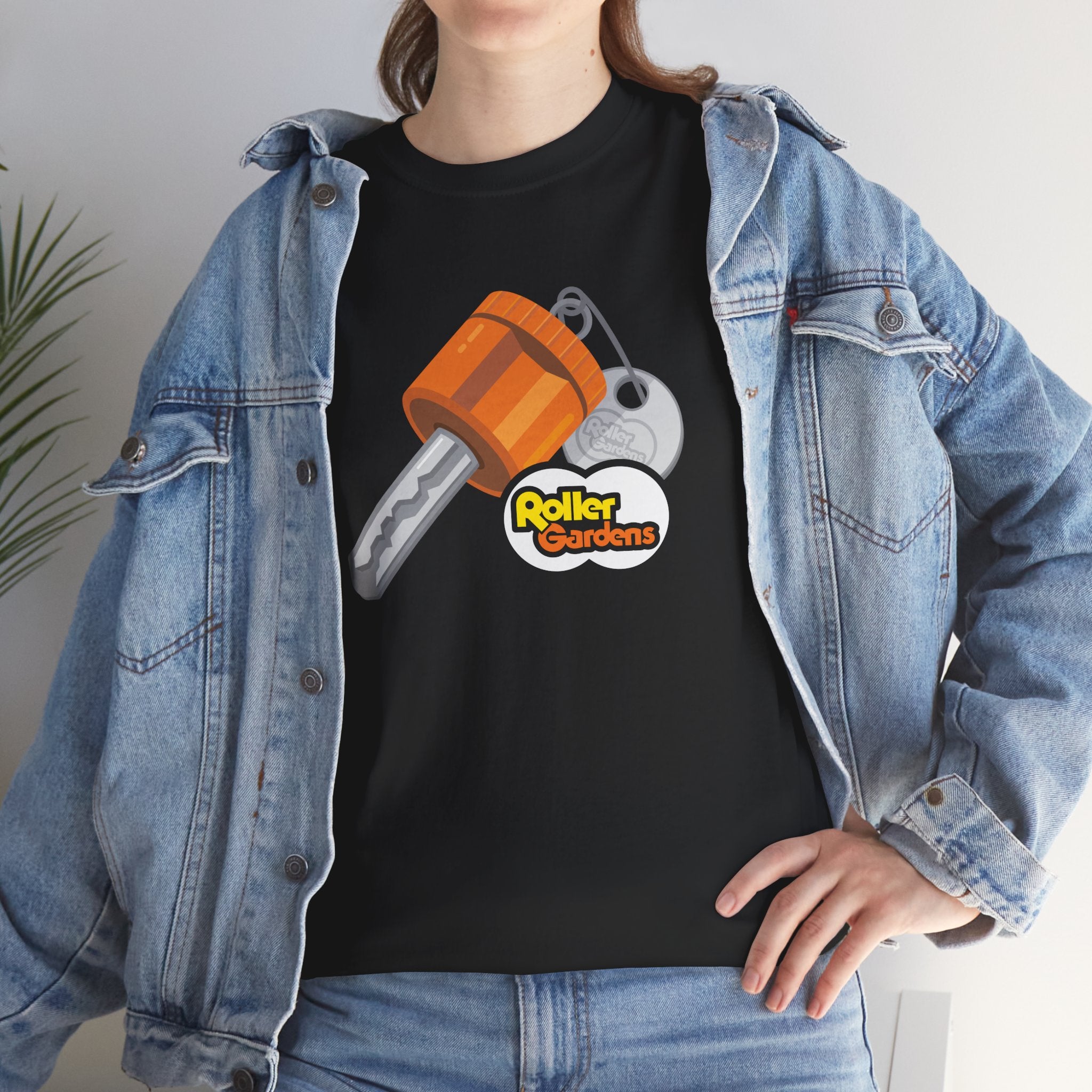 Roller Gardens Locker Key Black Tee