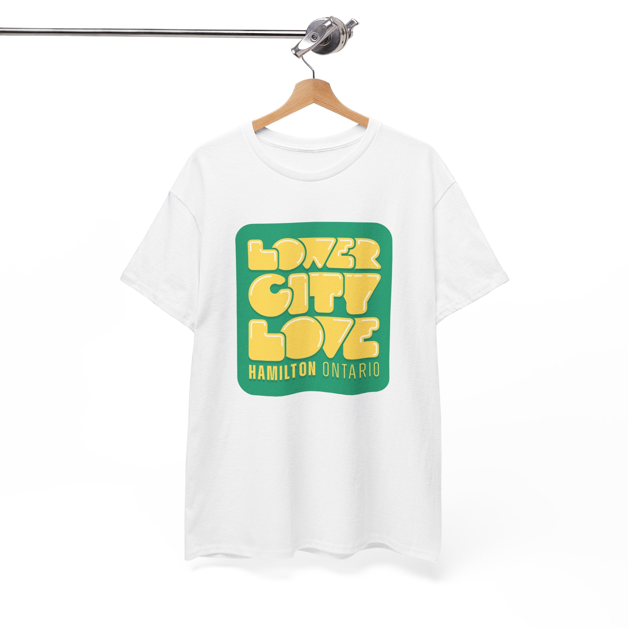 Lower City Love Badge White Tee