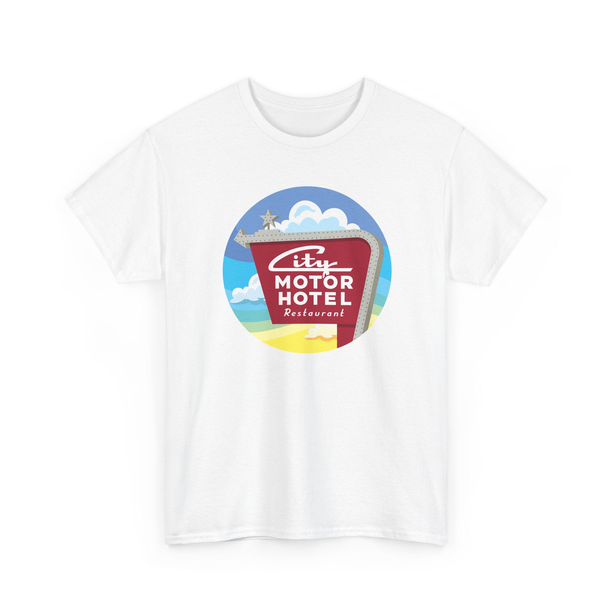City Motor Sunset White Tee