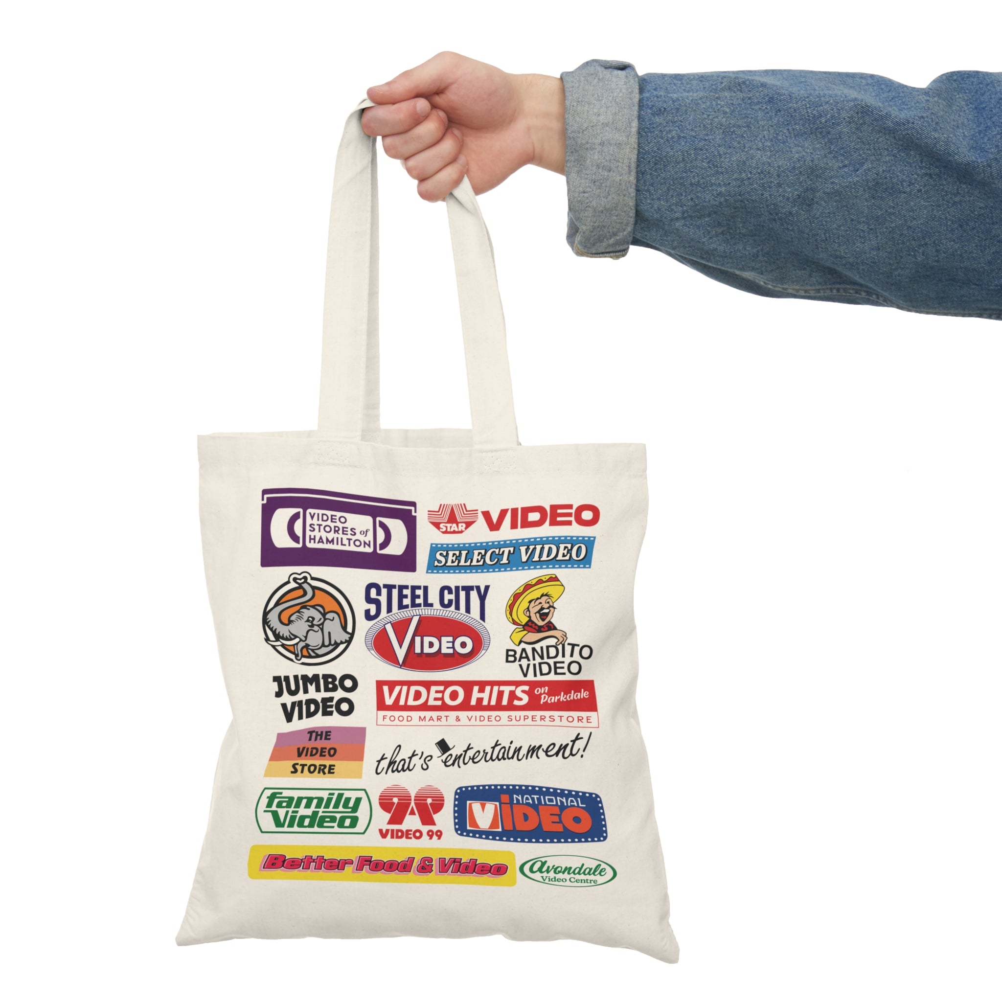 Video Stores of Hamilton Natural Tote Bag