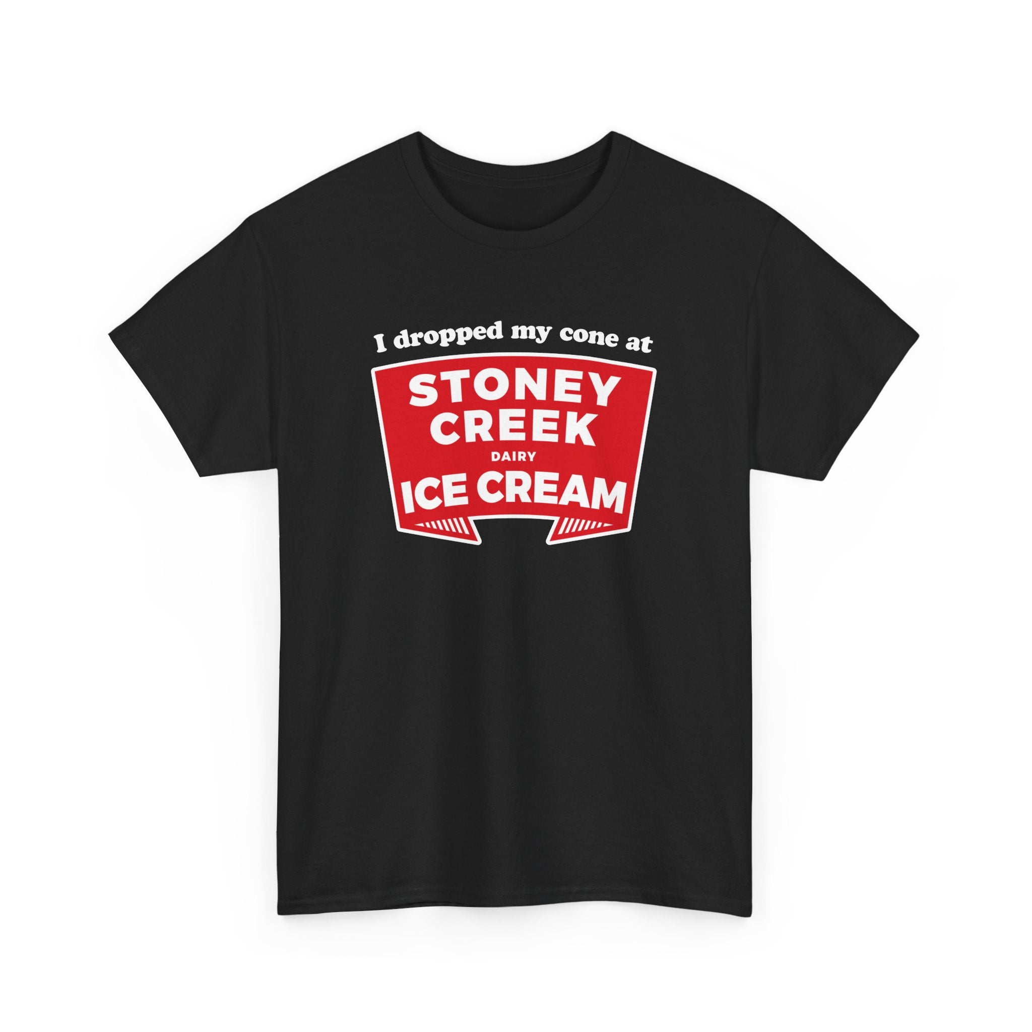 Stoney Creek Dairy Dropped Cone Classic Black Tee