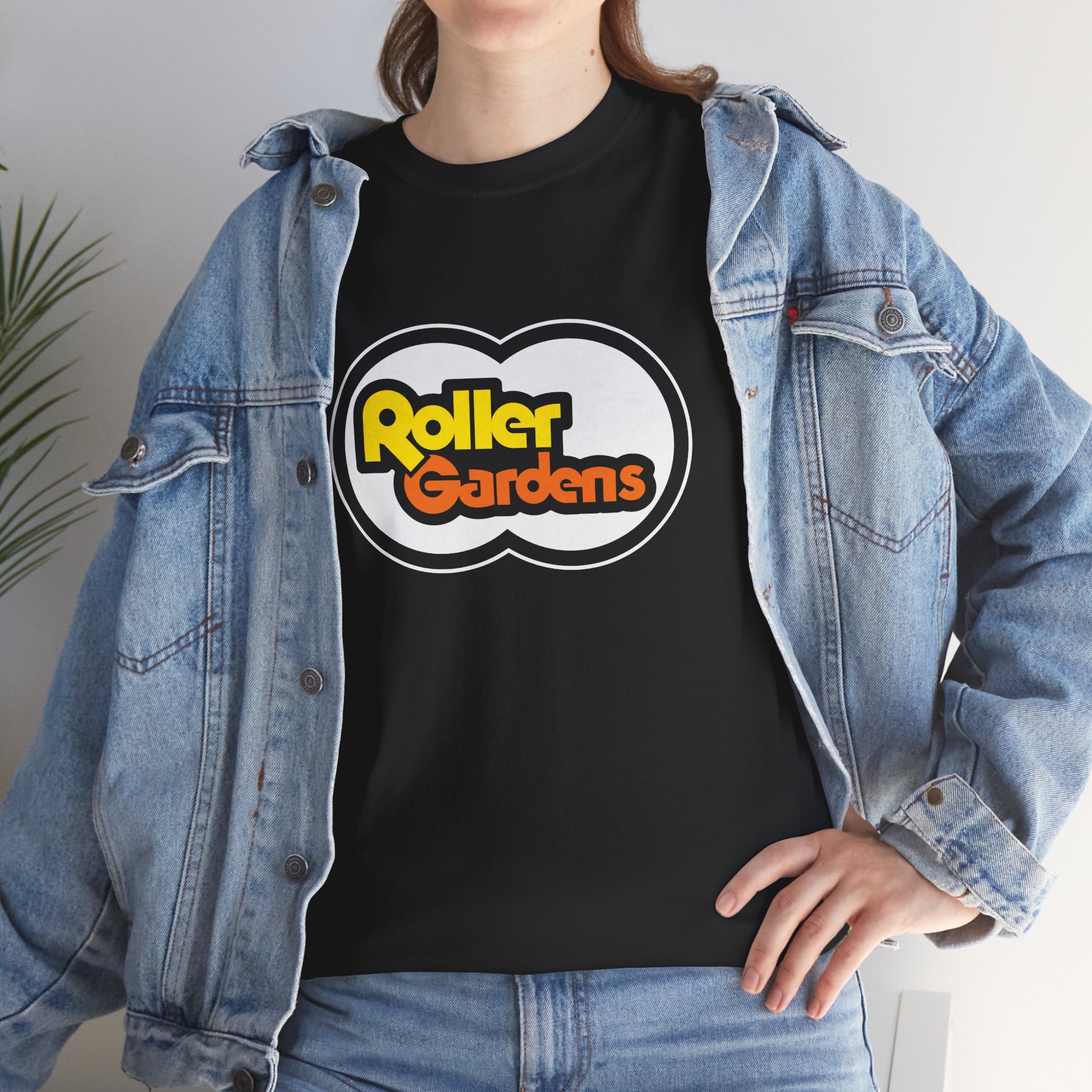 Roller Gardens Classic Logo Black Tee