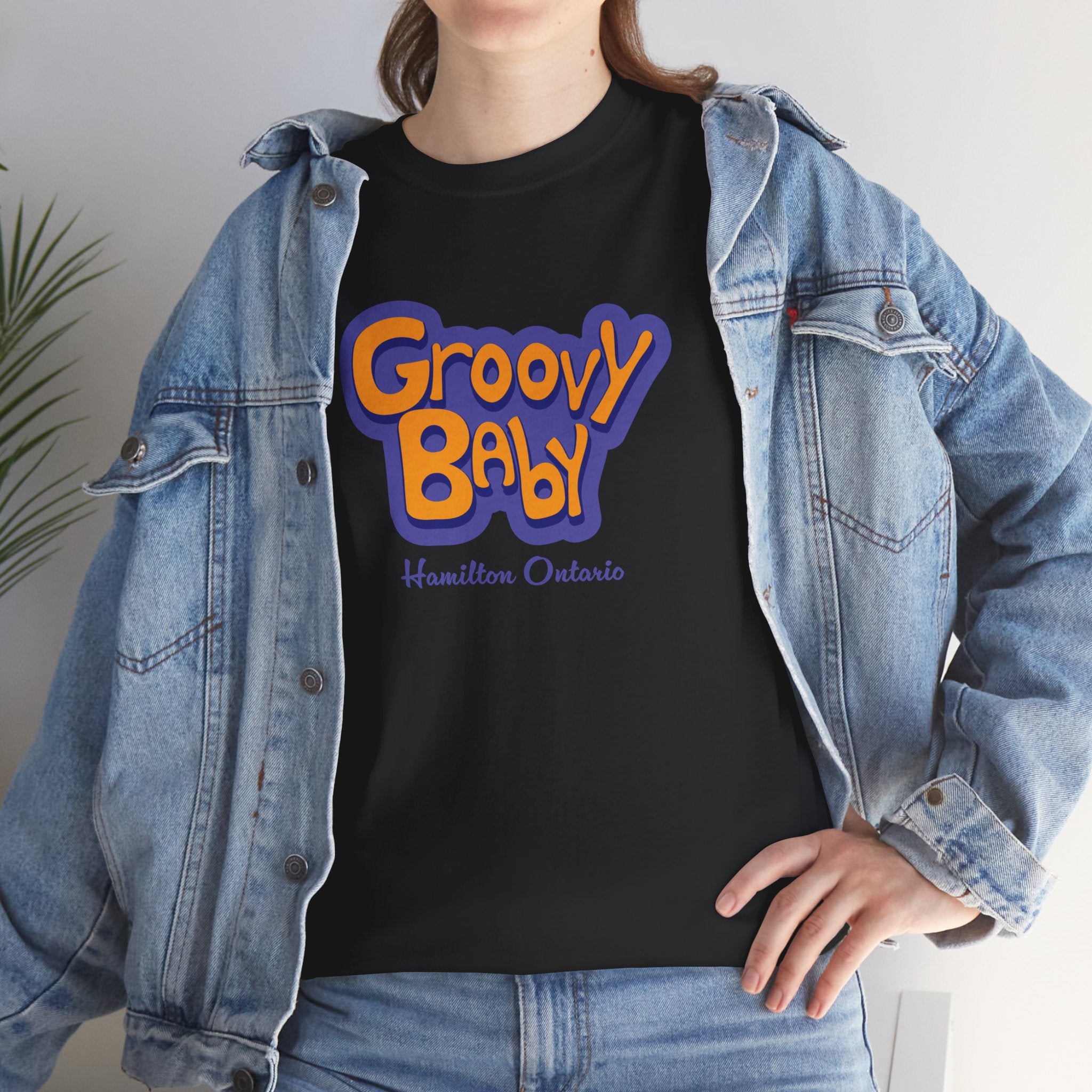Groovy Baby Classic Black Tee