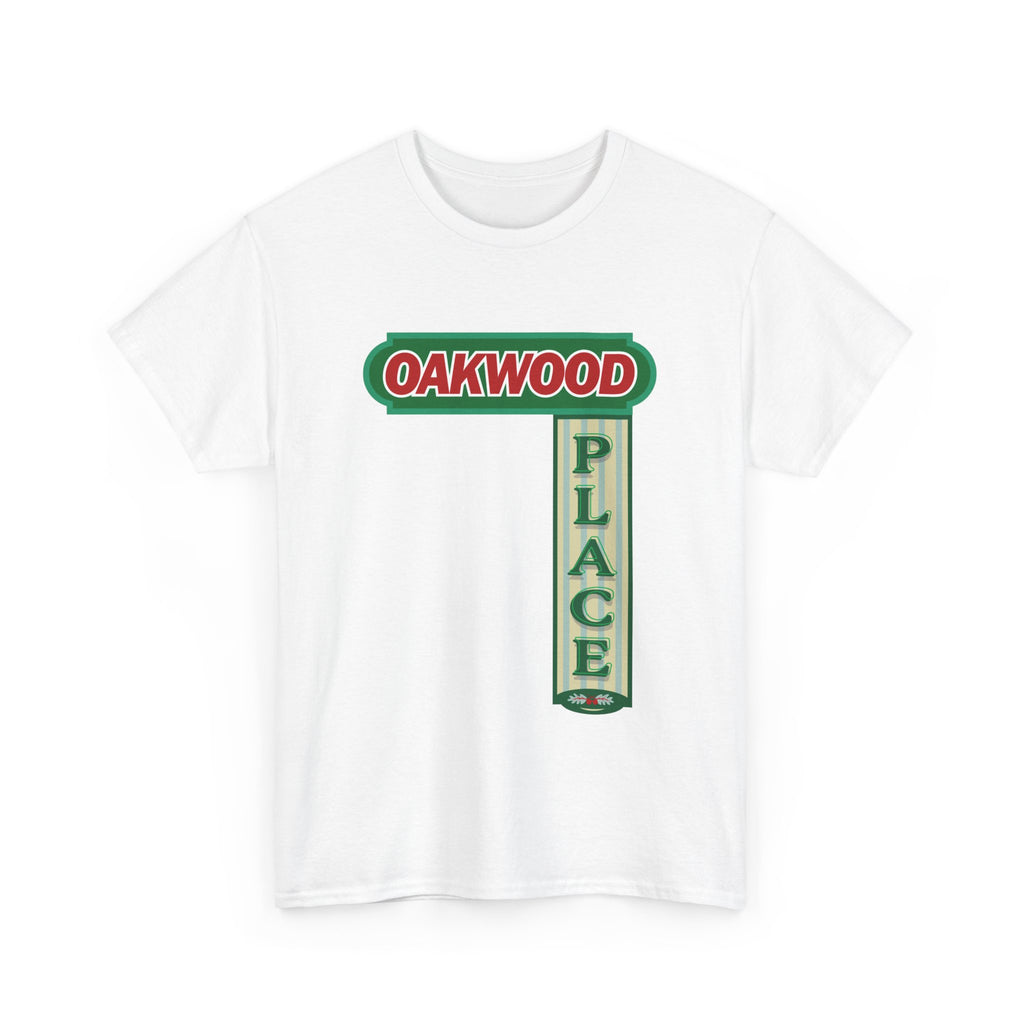 Oakwood Place Sign White Tee