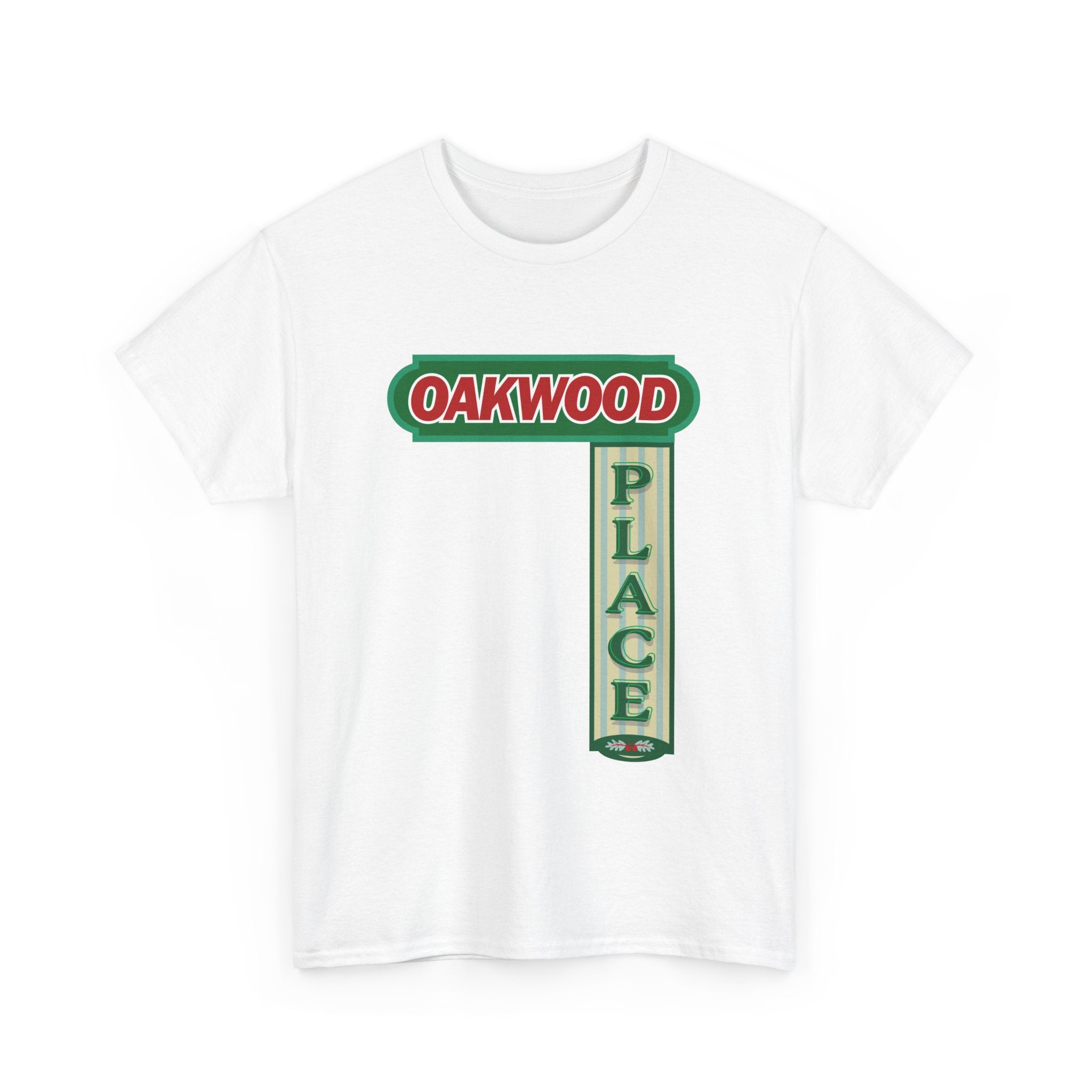 Oakwood Place Sign White Tee