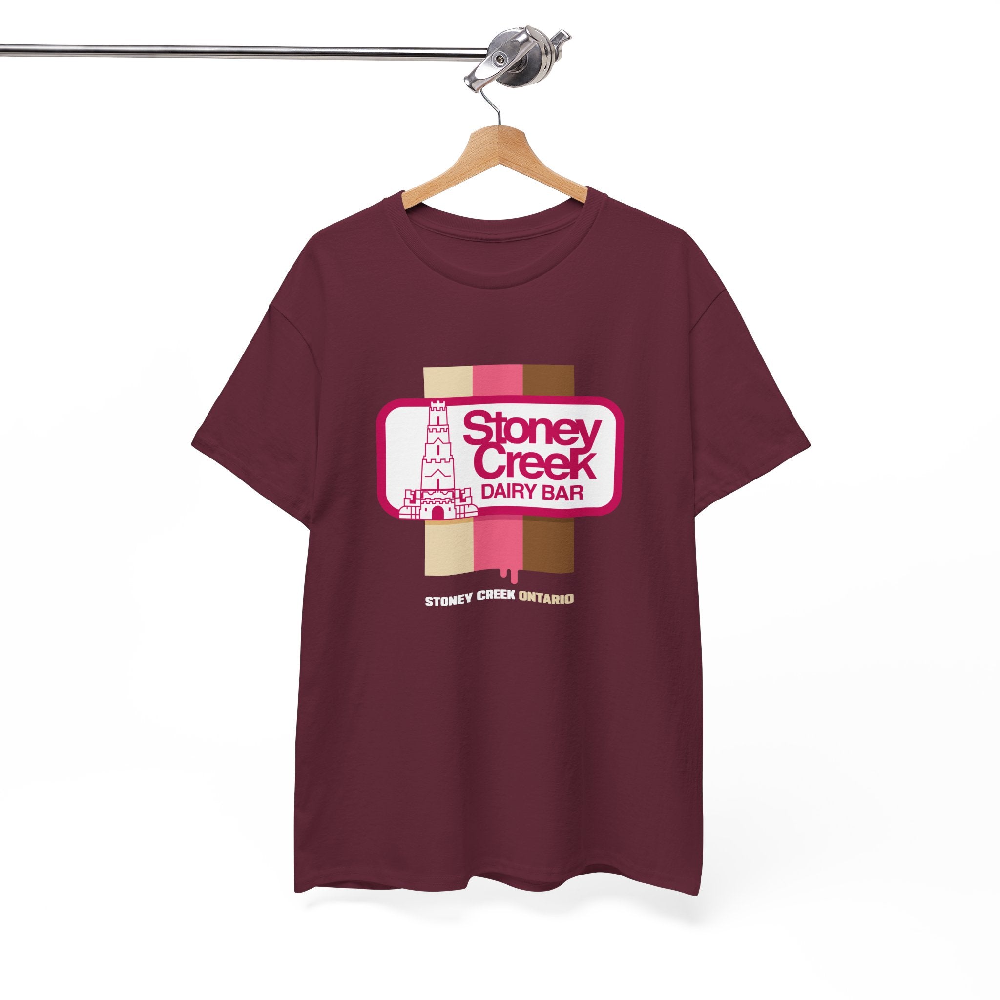 Stoney Creek Dairy Bar Neapolitan Maroon Tee