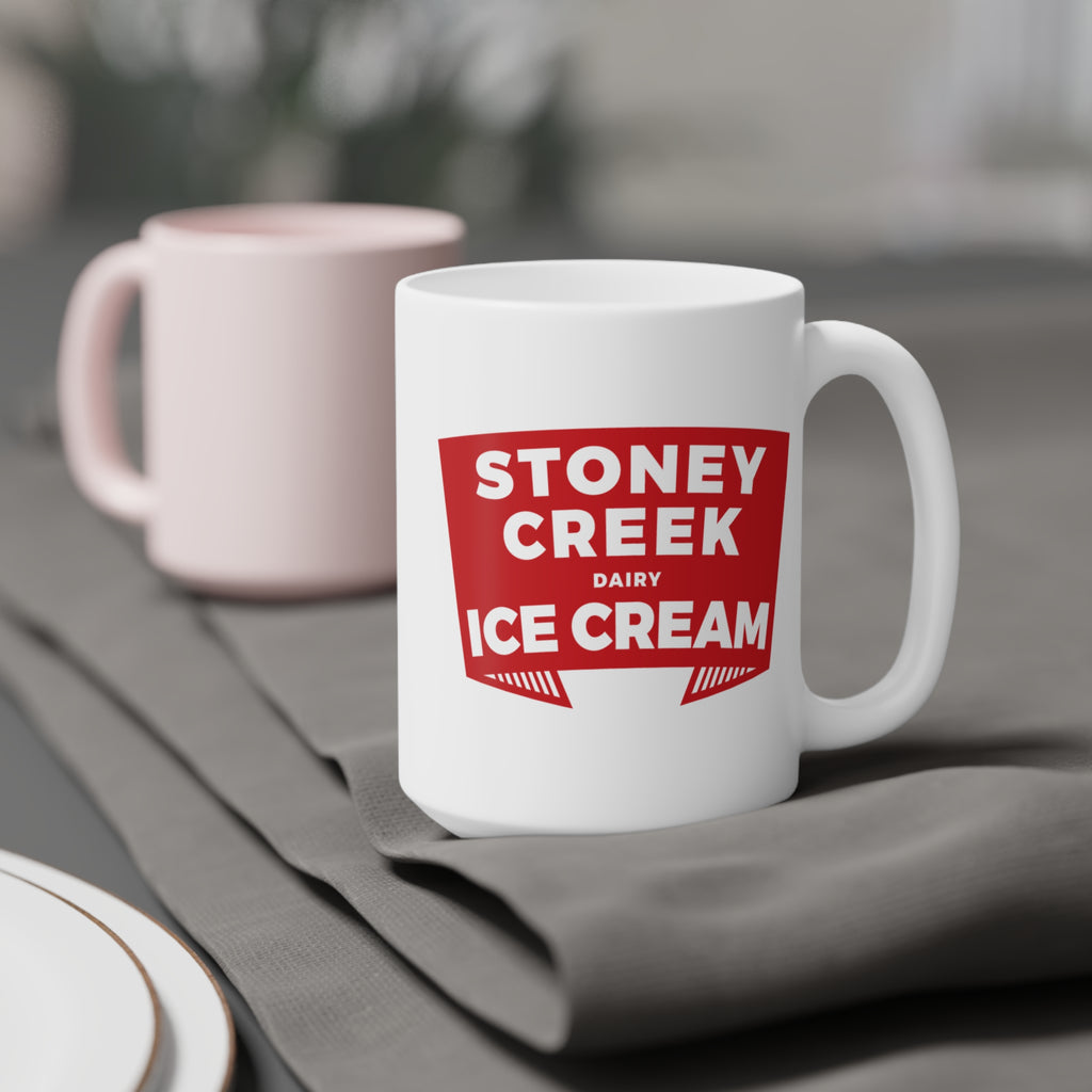 The Stoney Creek Dairy Ice Cream Banner Mug