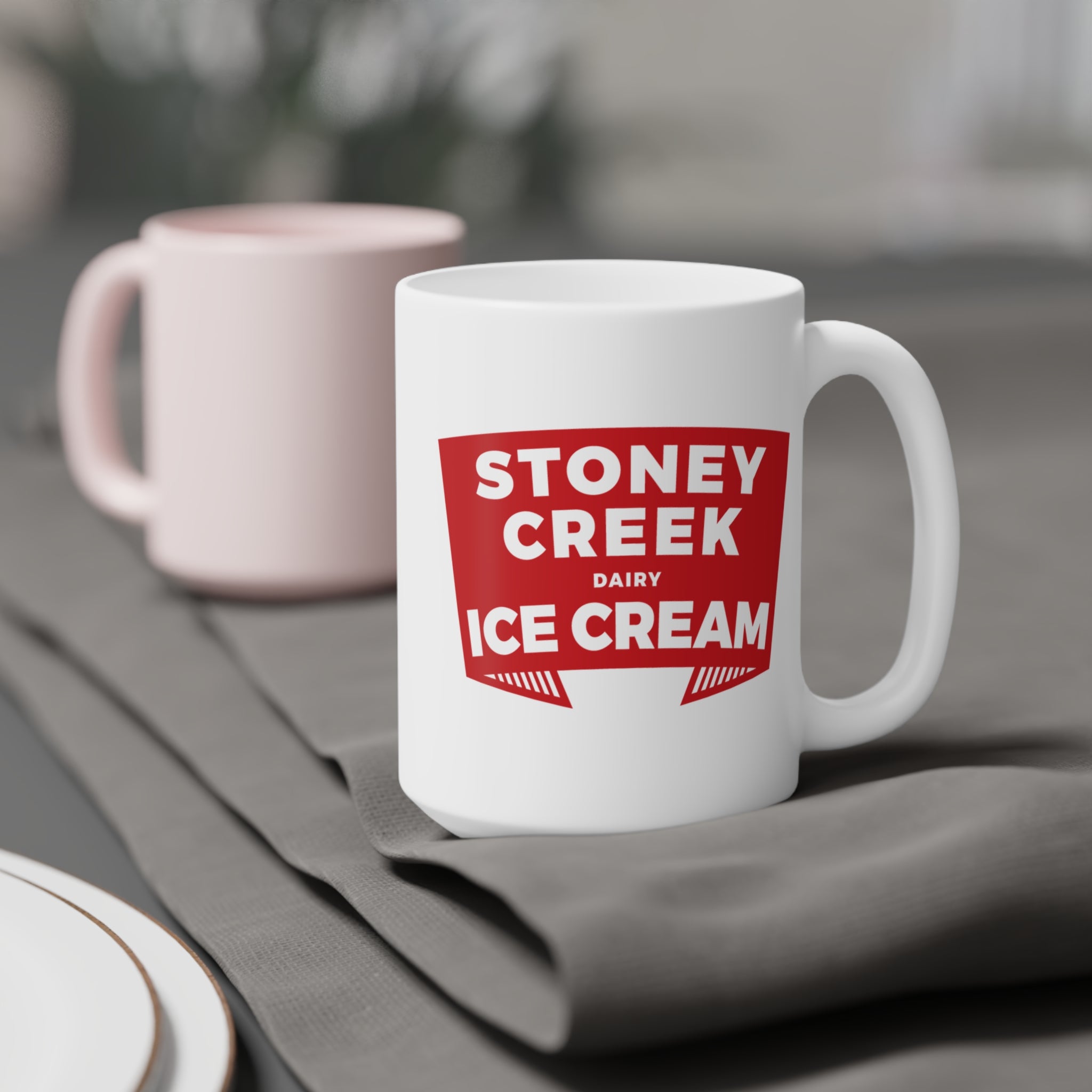The Stoney Creek Dairy Ice Cream Banner Mug