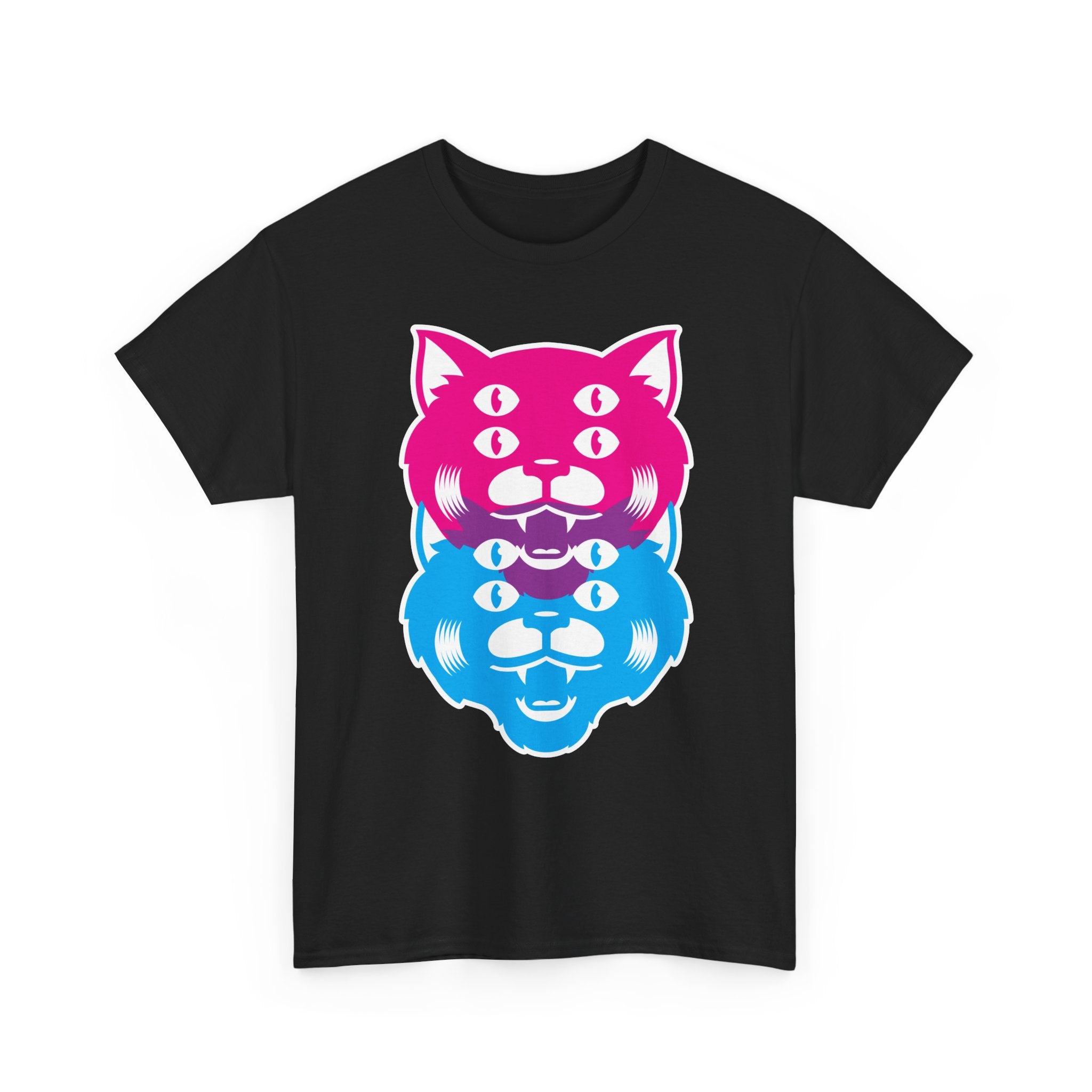 Two Cats Black Tee