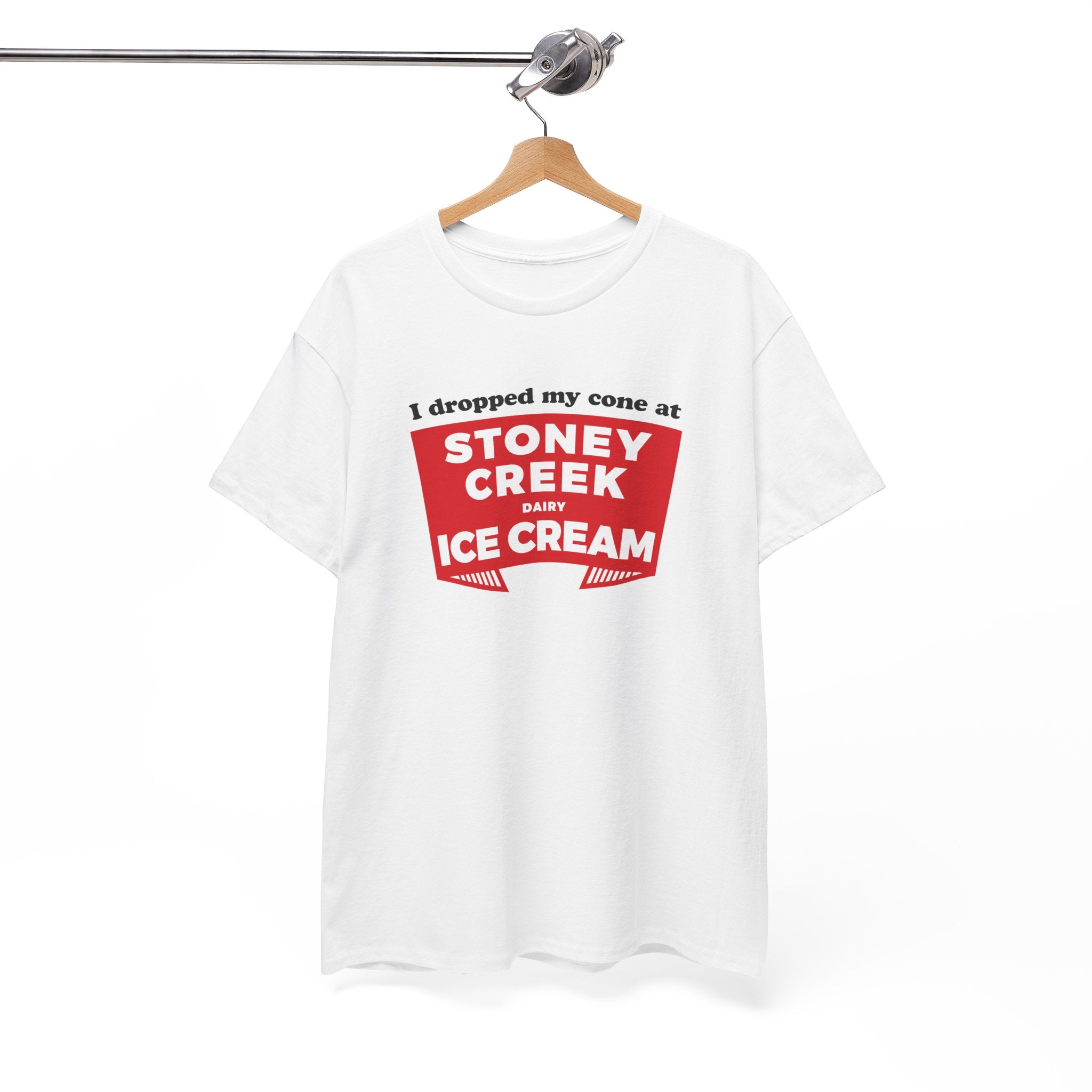 Stoney Creek Dairy Dropped Cone Classic White Tee