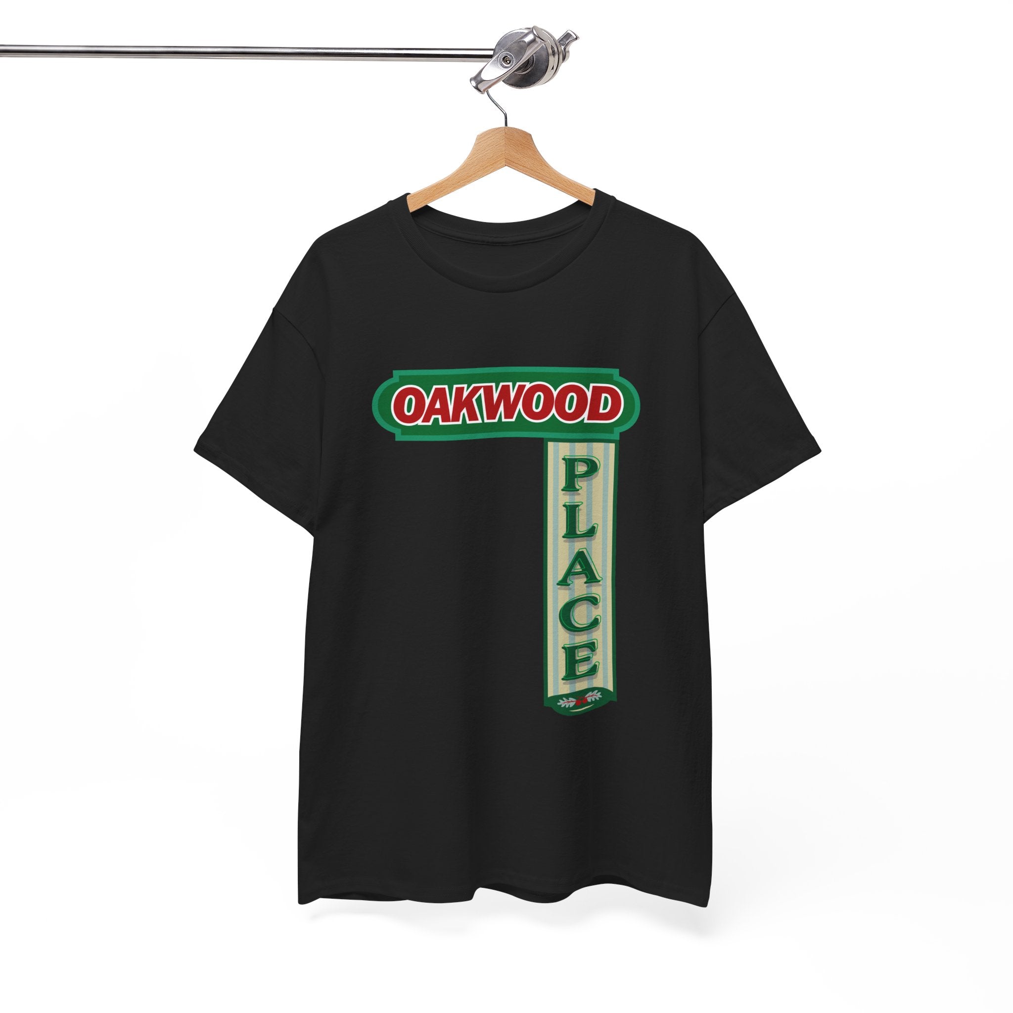 Oakwood Place Sign Black Tee