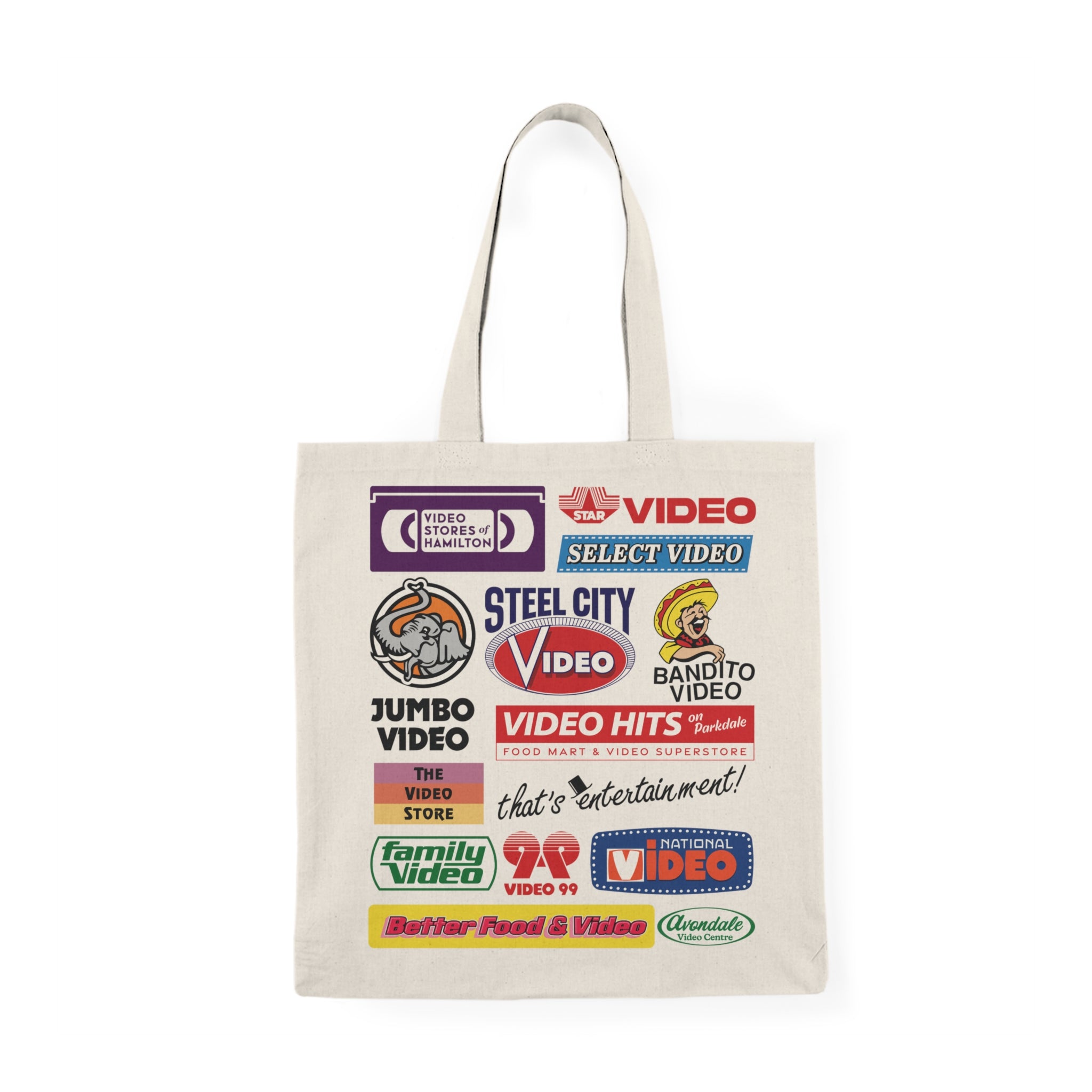 Video Stores of Hamilton Natural Tote Bag