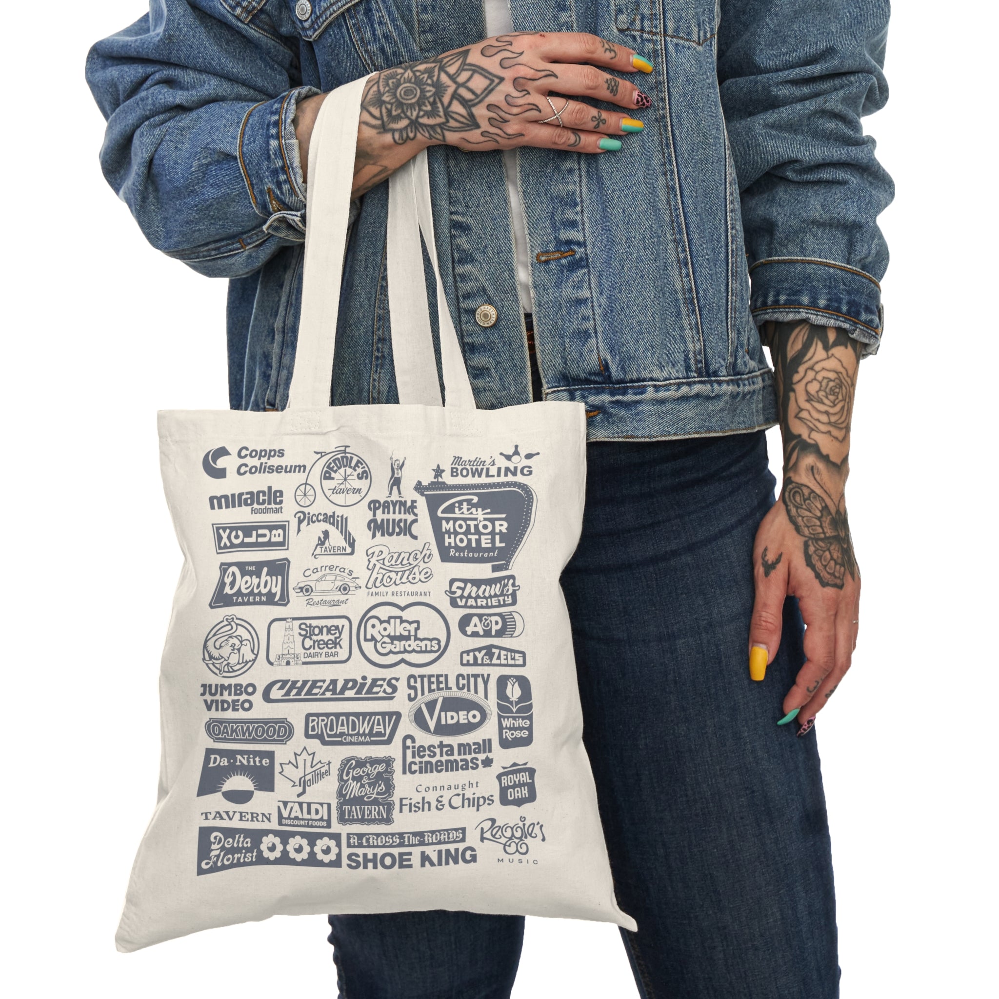 Legends of Hamilton Bigger Set  Natural Tote Bag - Monotone Series