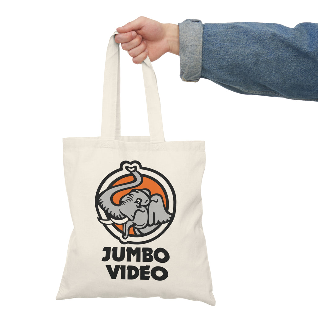 Jumbo Video Natural Tote Bag