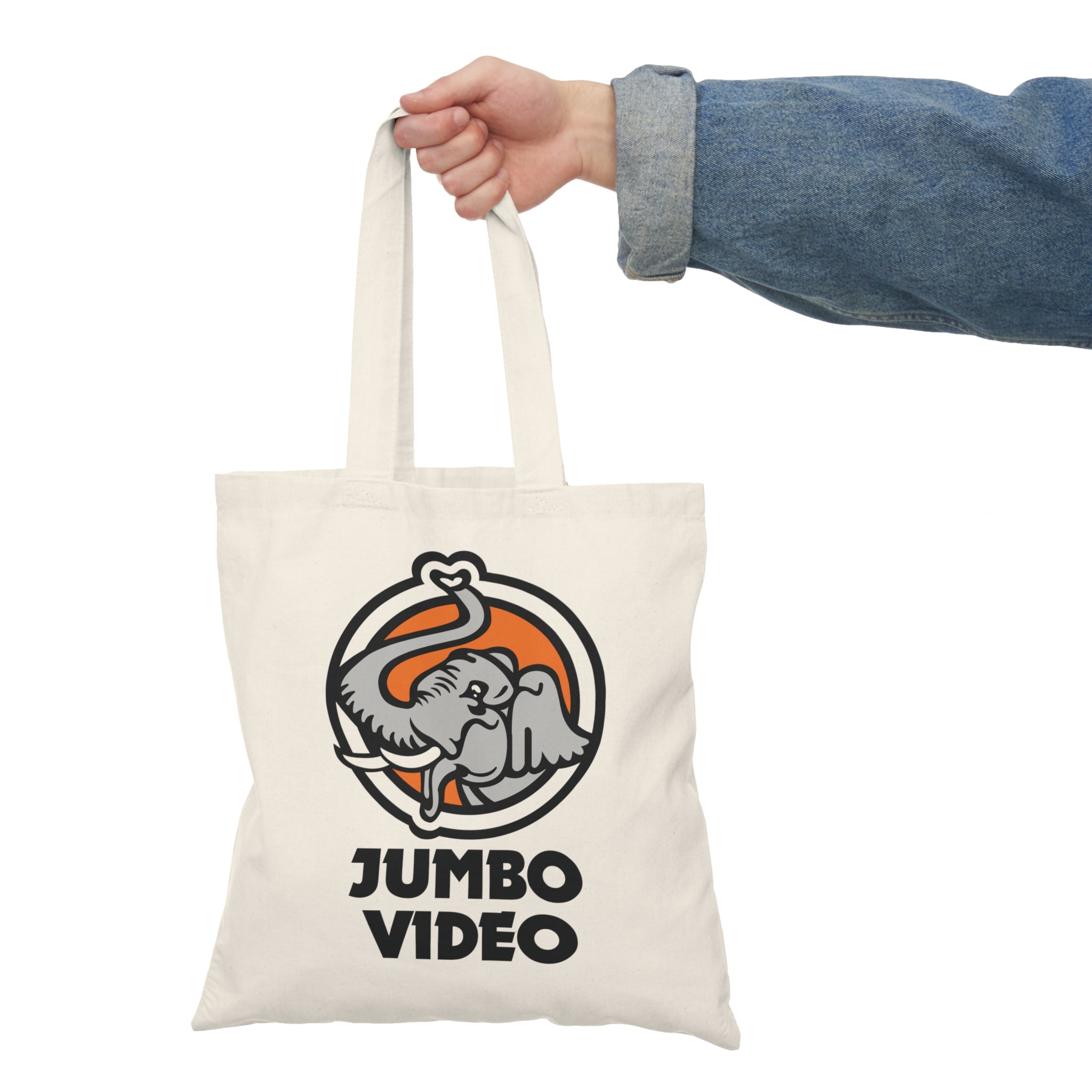Jumbo Video Natural Tote Bag