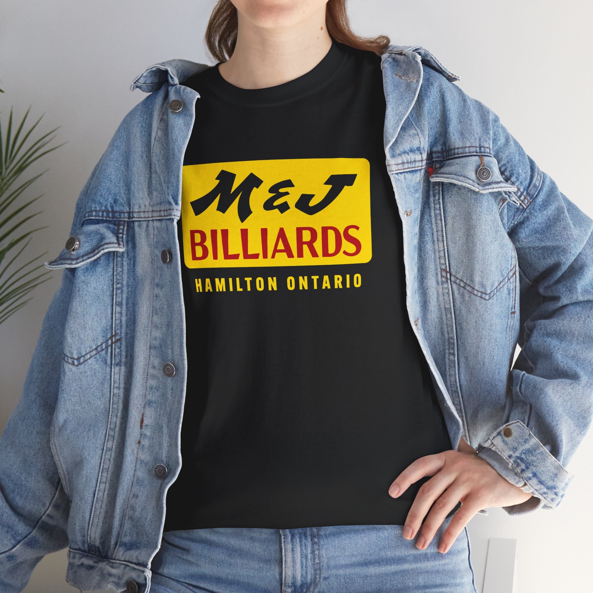 M&J Billiards Classic Black Tee