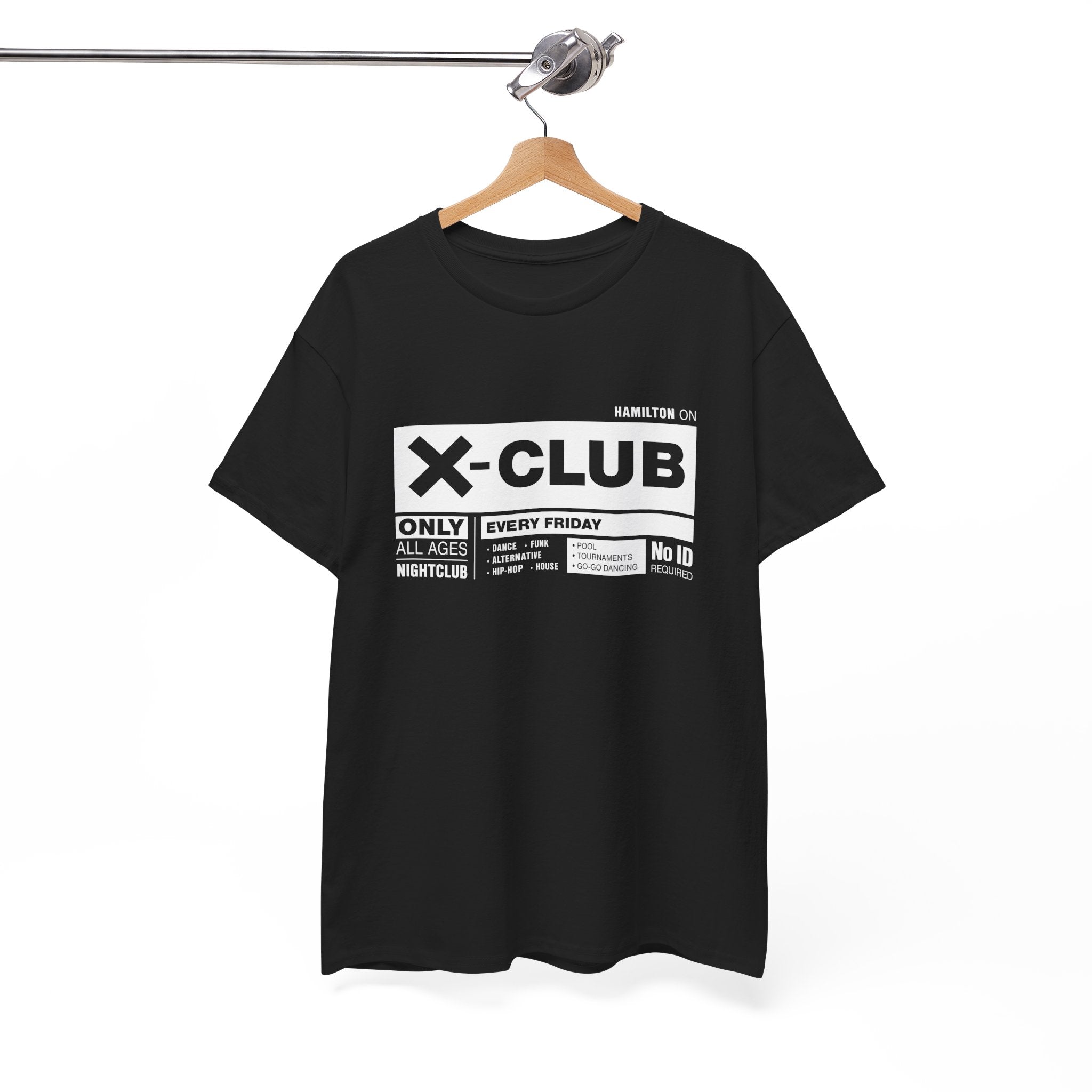 X Club Sign Classic Black Tee