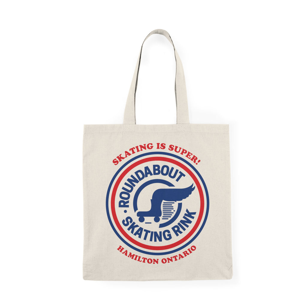 Roundabout Skating Rink Natural Tote Bag