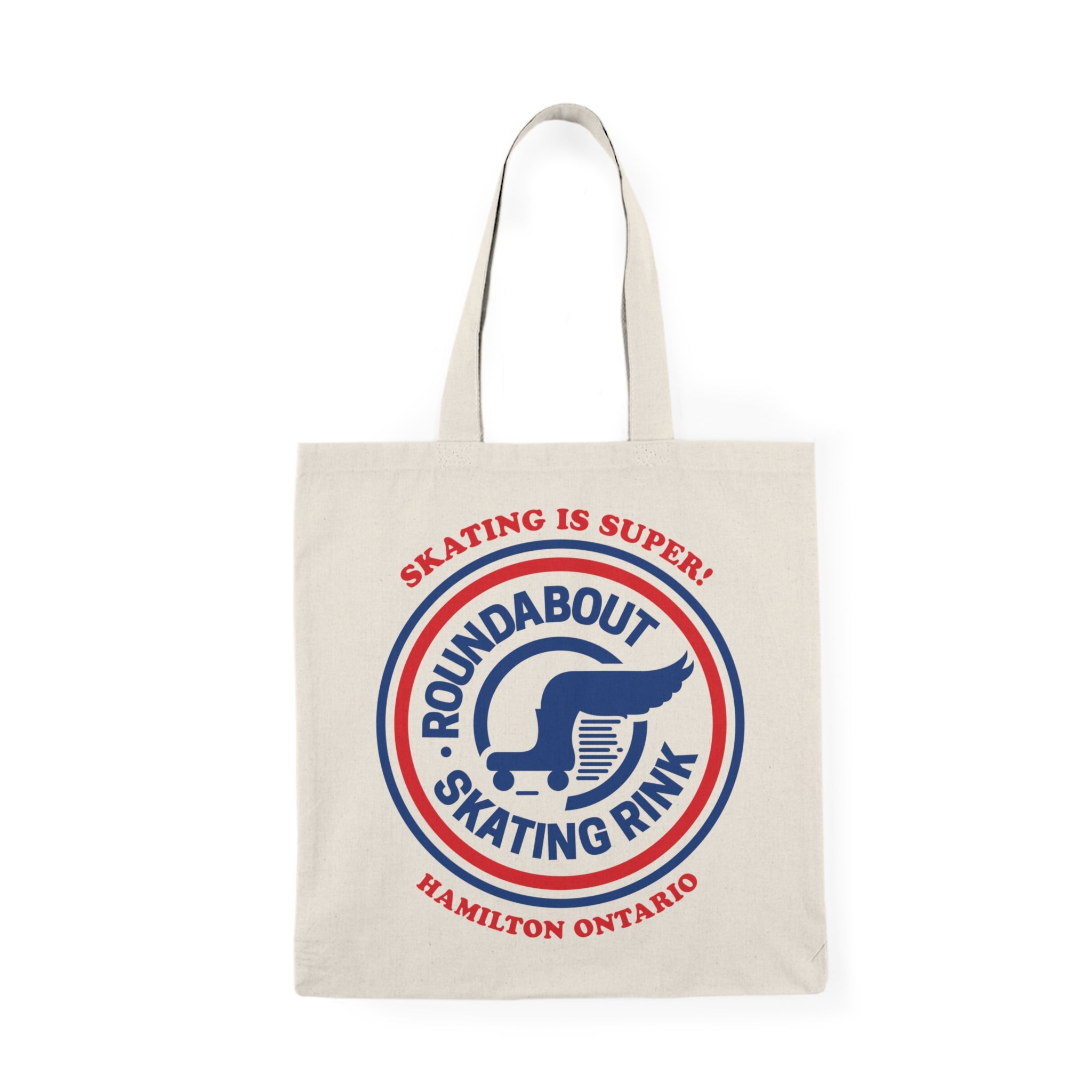 Roundabout Skating Rink Natural Tote Bag