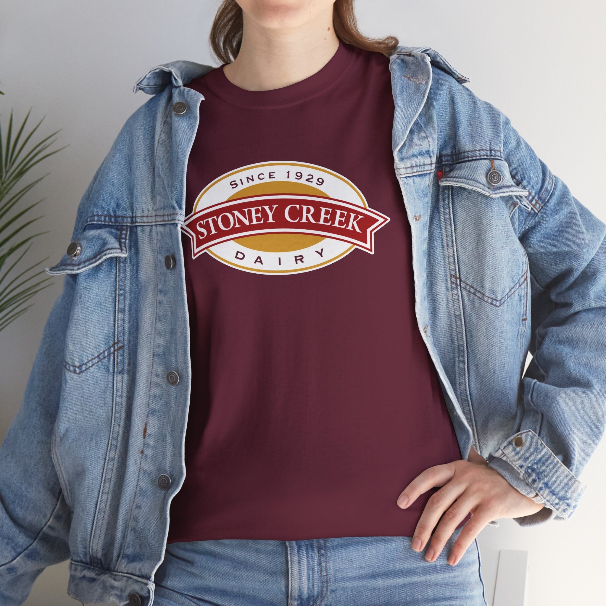 Stoney Creek Dairy "1990s" Maroon Tee